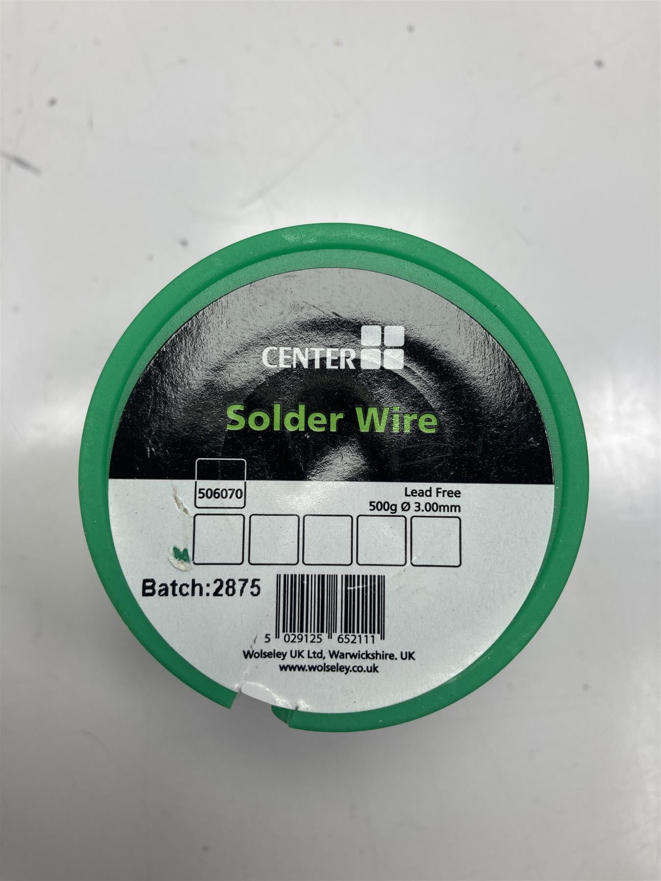 Center lead free solder spool 500g