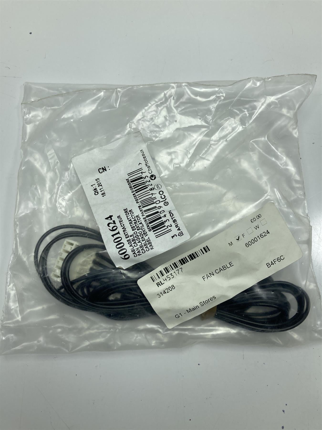 ARISTON 60001624 FAN CABLE