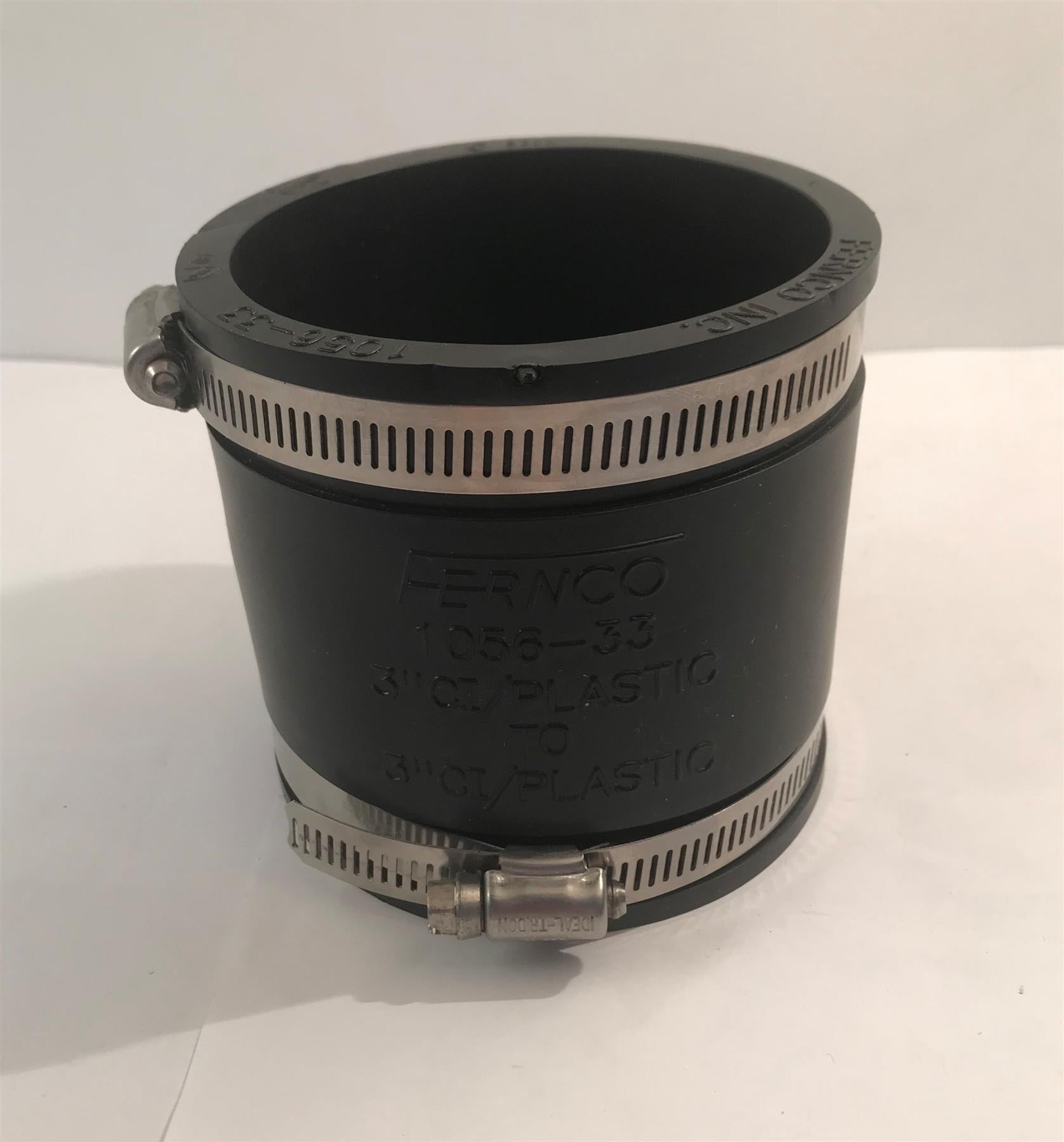 3" Rubber Coupling with Clips 1056-33