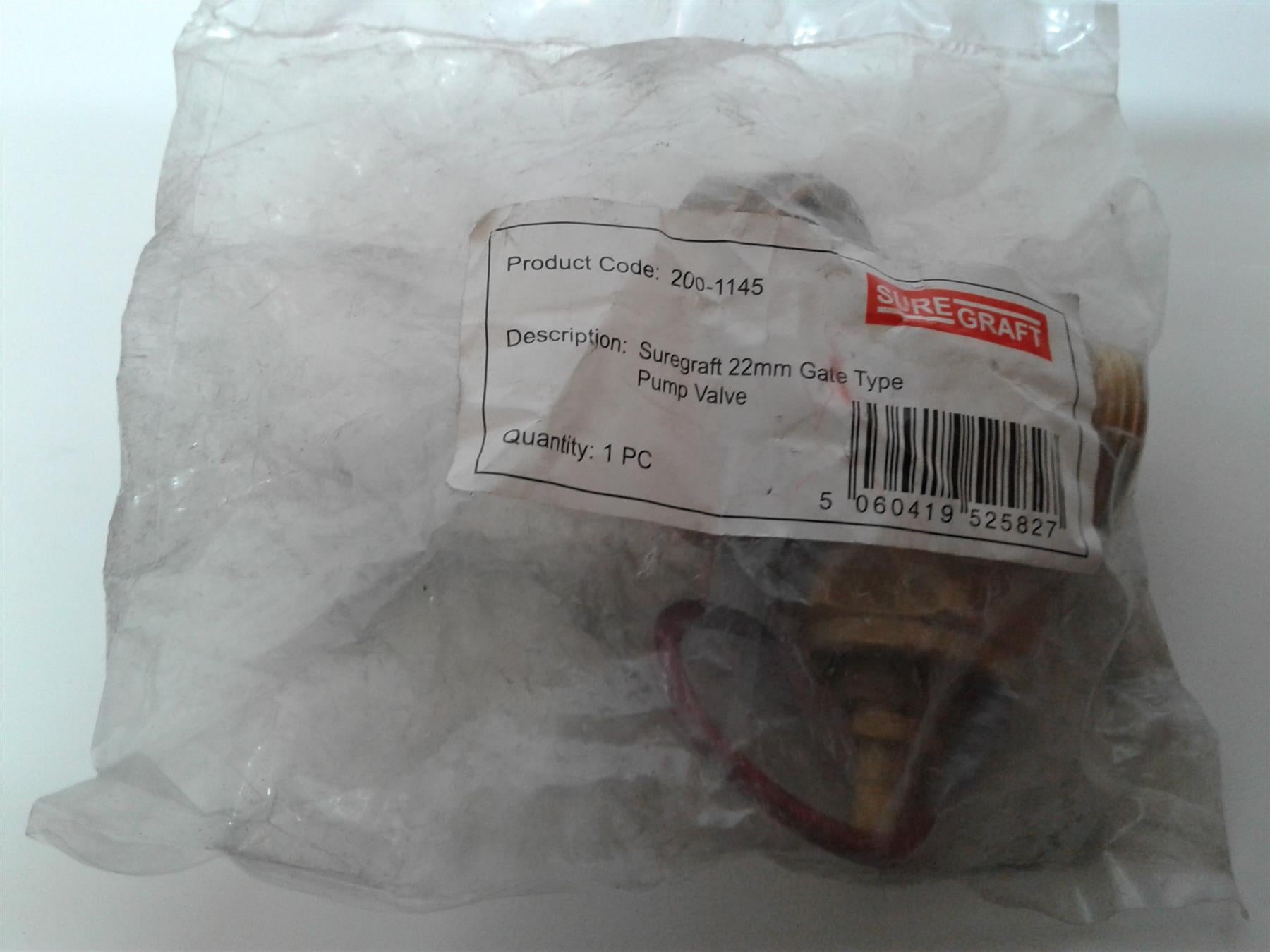 New Sure Graft 22mm Gate Type Pump Valve 200-1145