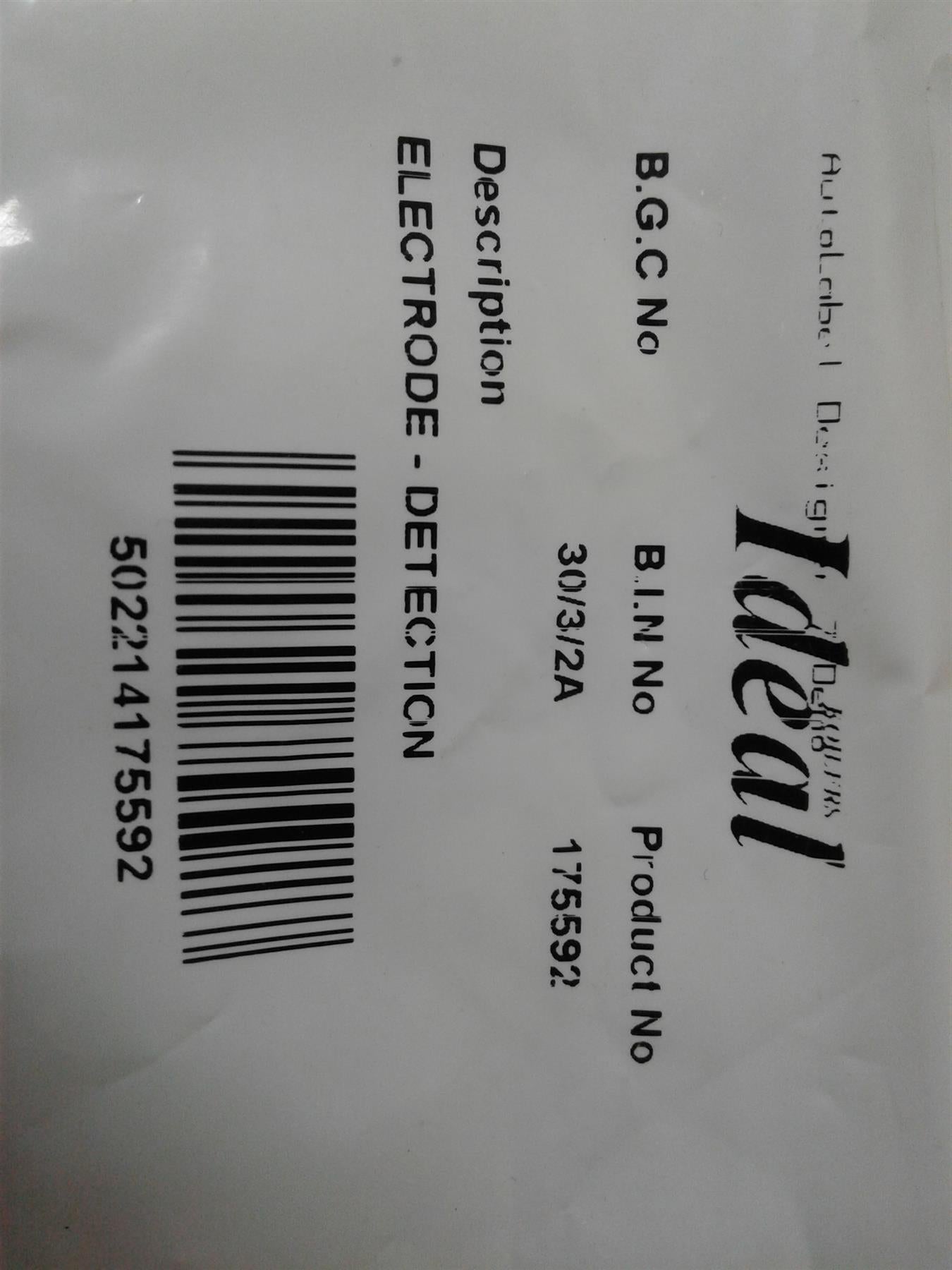 NEW Ideal 175592 Flame Sensing Electrode Detection