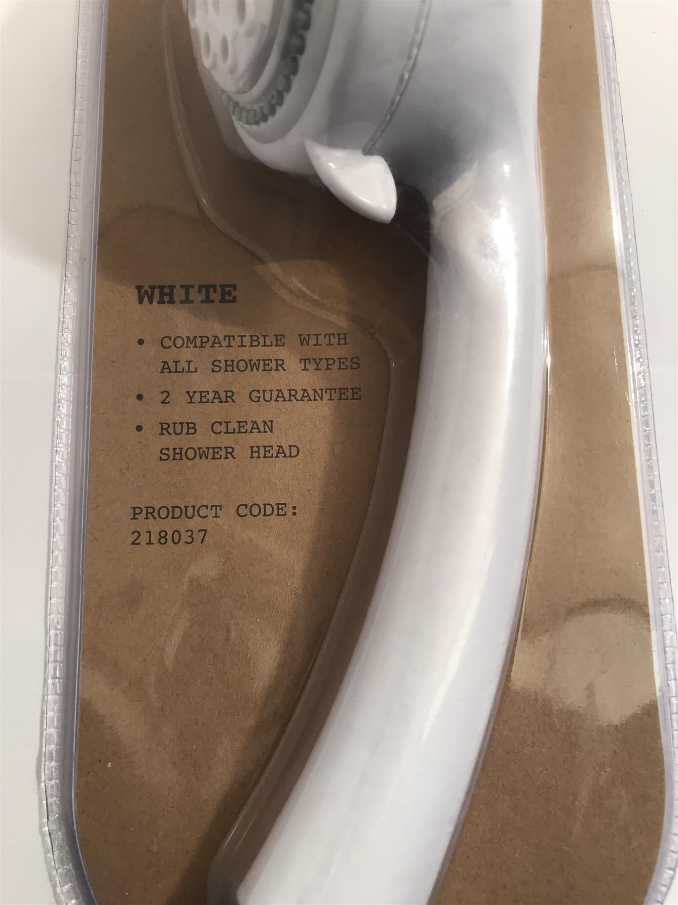 TRAVIS PERKINS WHITE 3 MODE SHOWER HEAD DS2021A