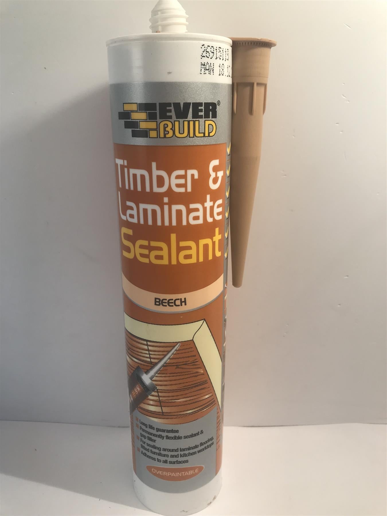 Everbuild Timber And Laminate Sealant Beech 290ml
