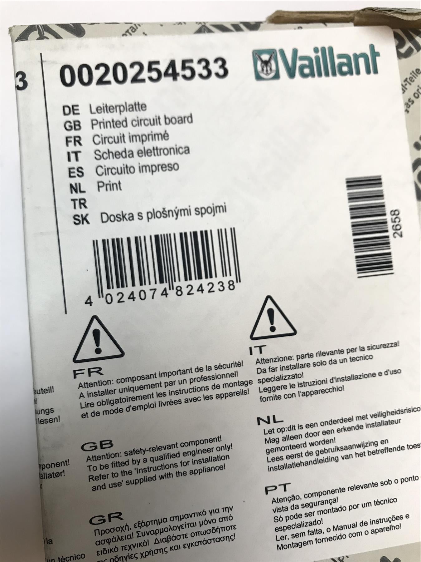 NEW Vaillant EcoTEC Plus 824 831 837 937 PCB 0020135165 0020254533