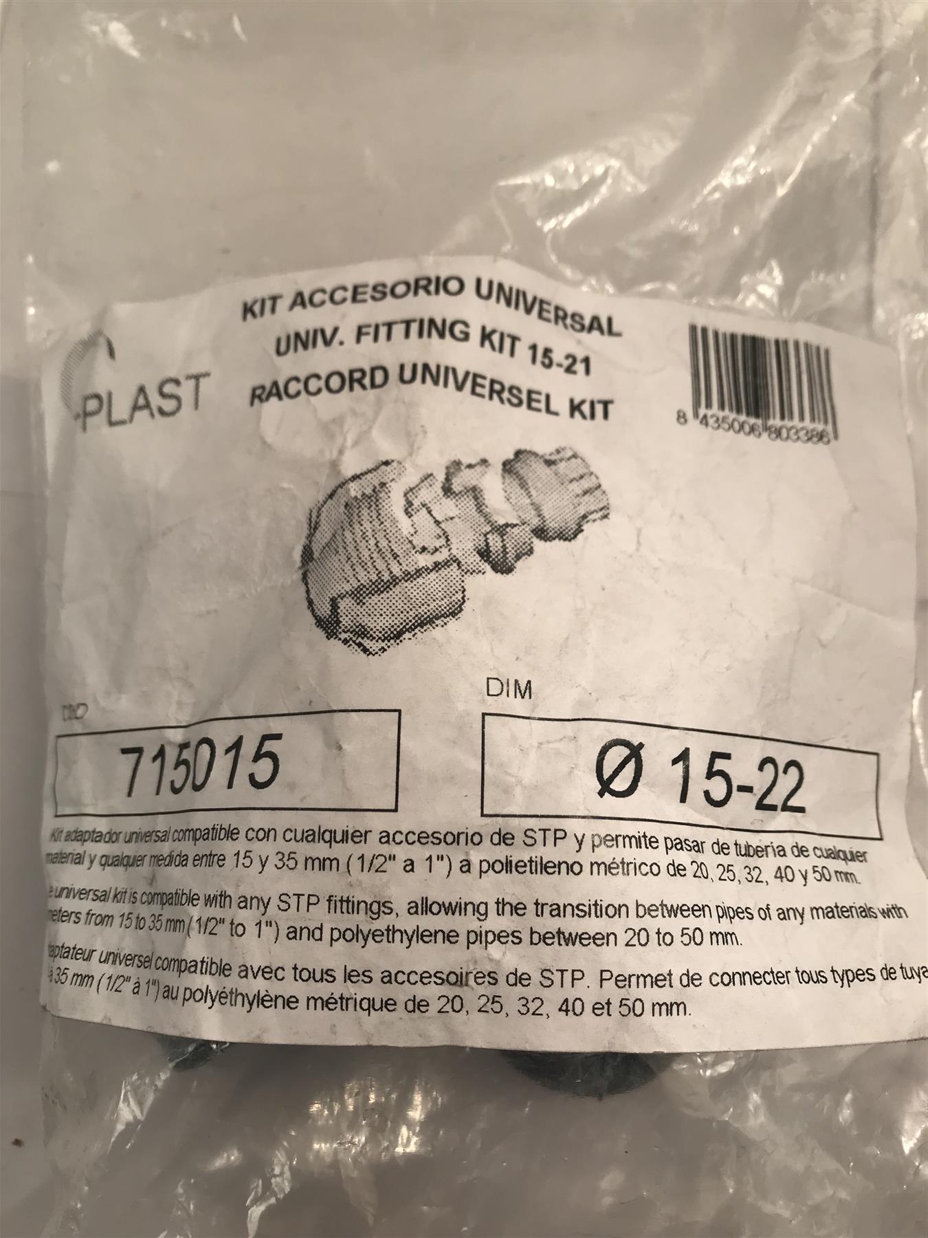 Universal Fitting Kit 715015