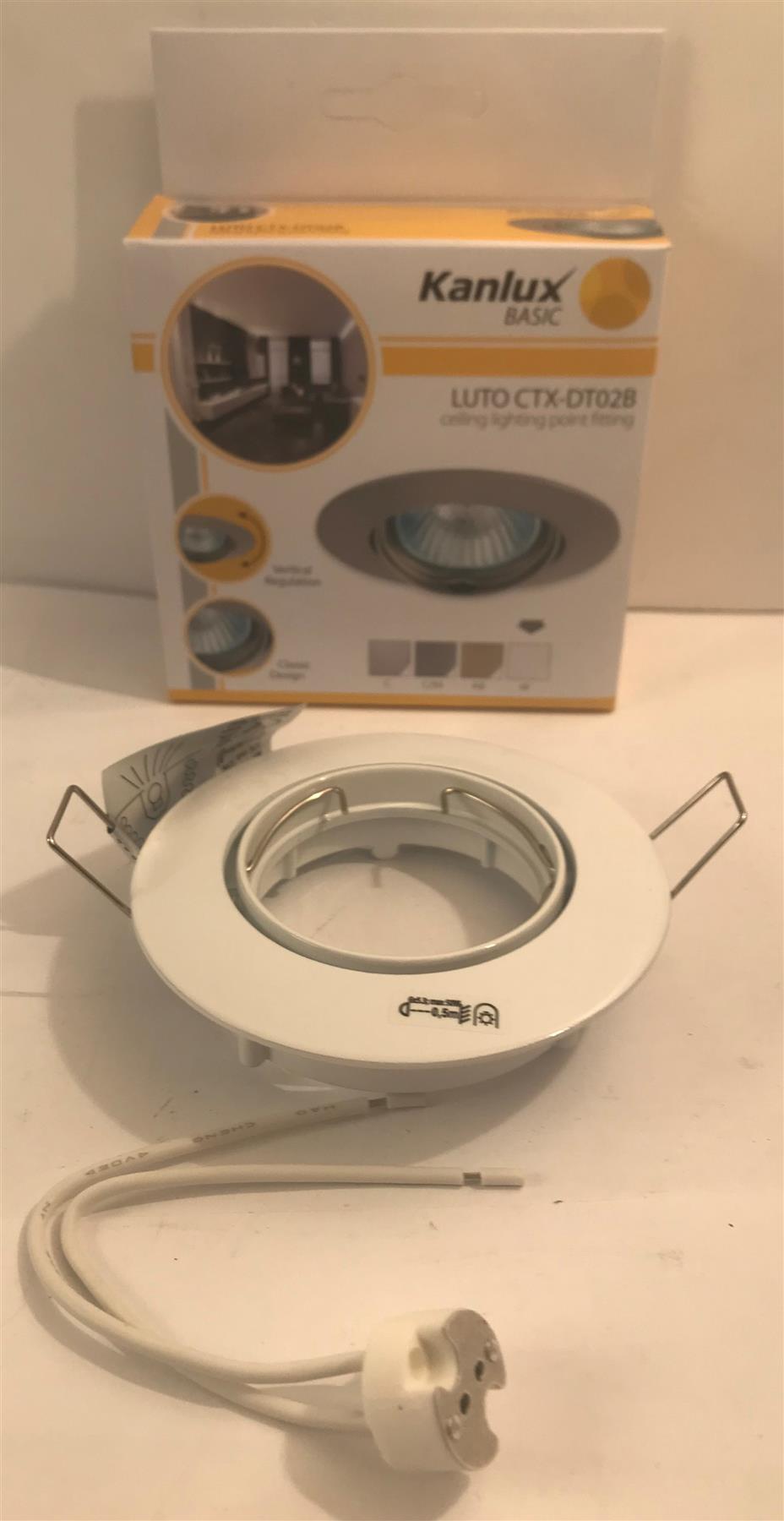 Kanlux LUTO CTX-DT2B-W 12V LED Gx5,3 Ceiling Lighting Point Fitting White