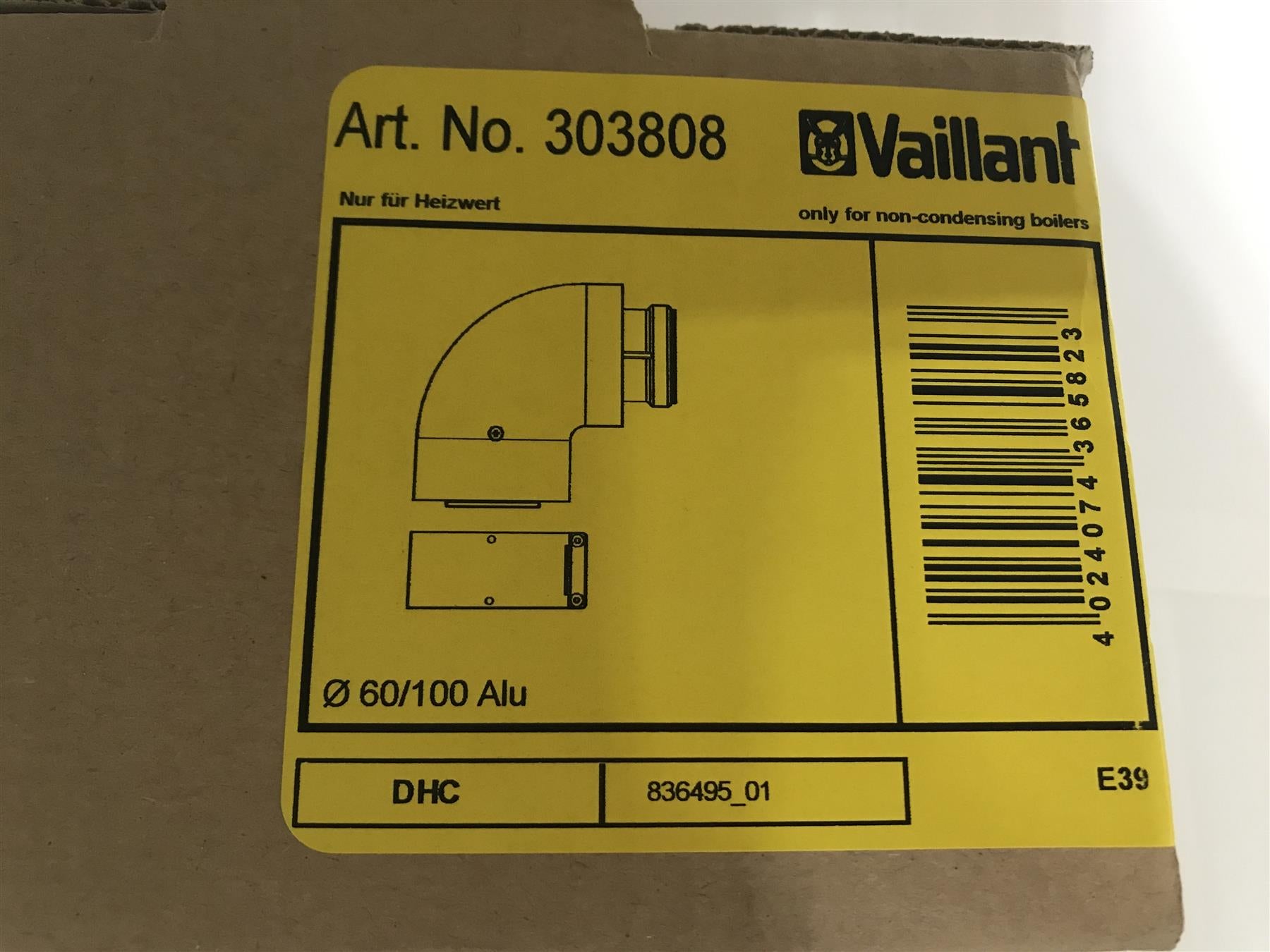 Vaillant 303808 90deg Flue Bend