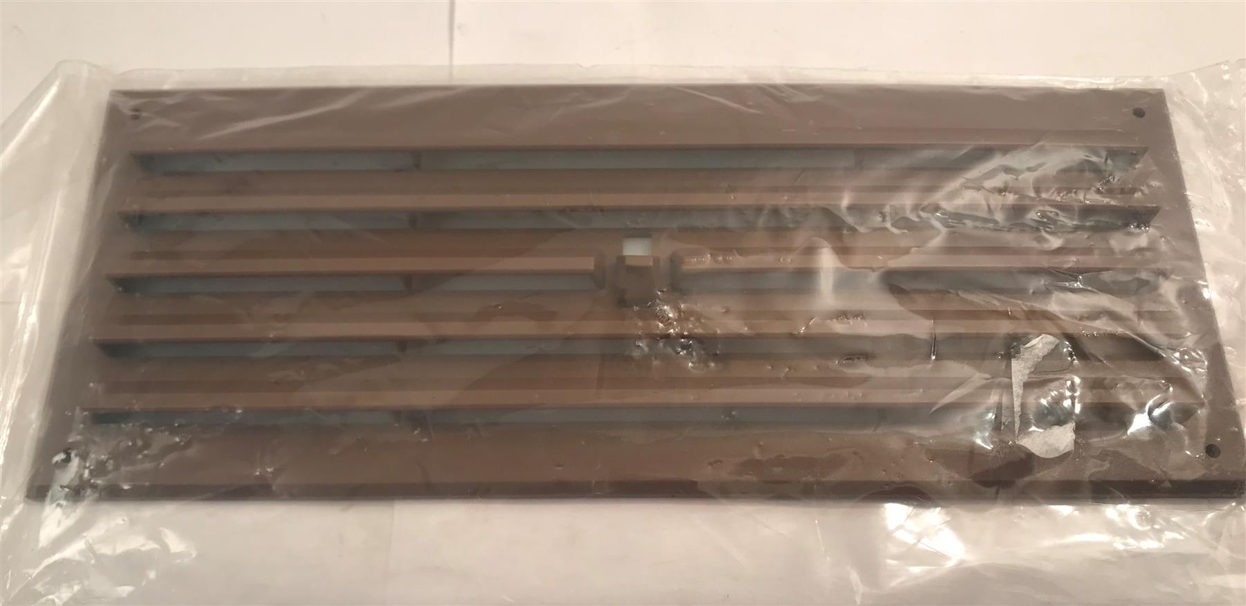 Airflow 9" x 3" Open/Close Air Vent with Fly Screen HM93 Brown