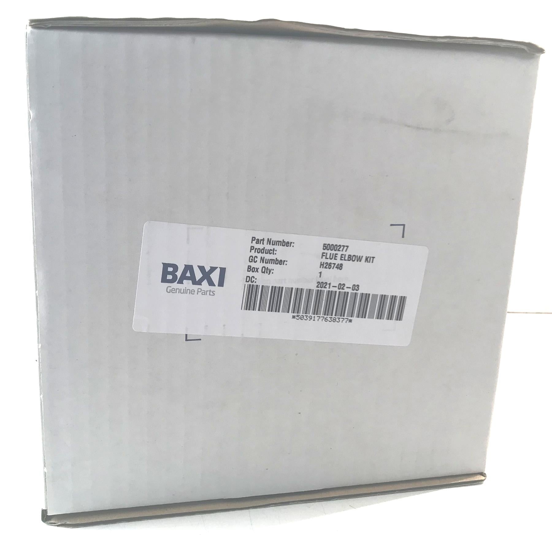 NEW BAXI KIT FLUE ELBOW 5000277