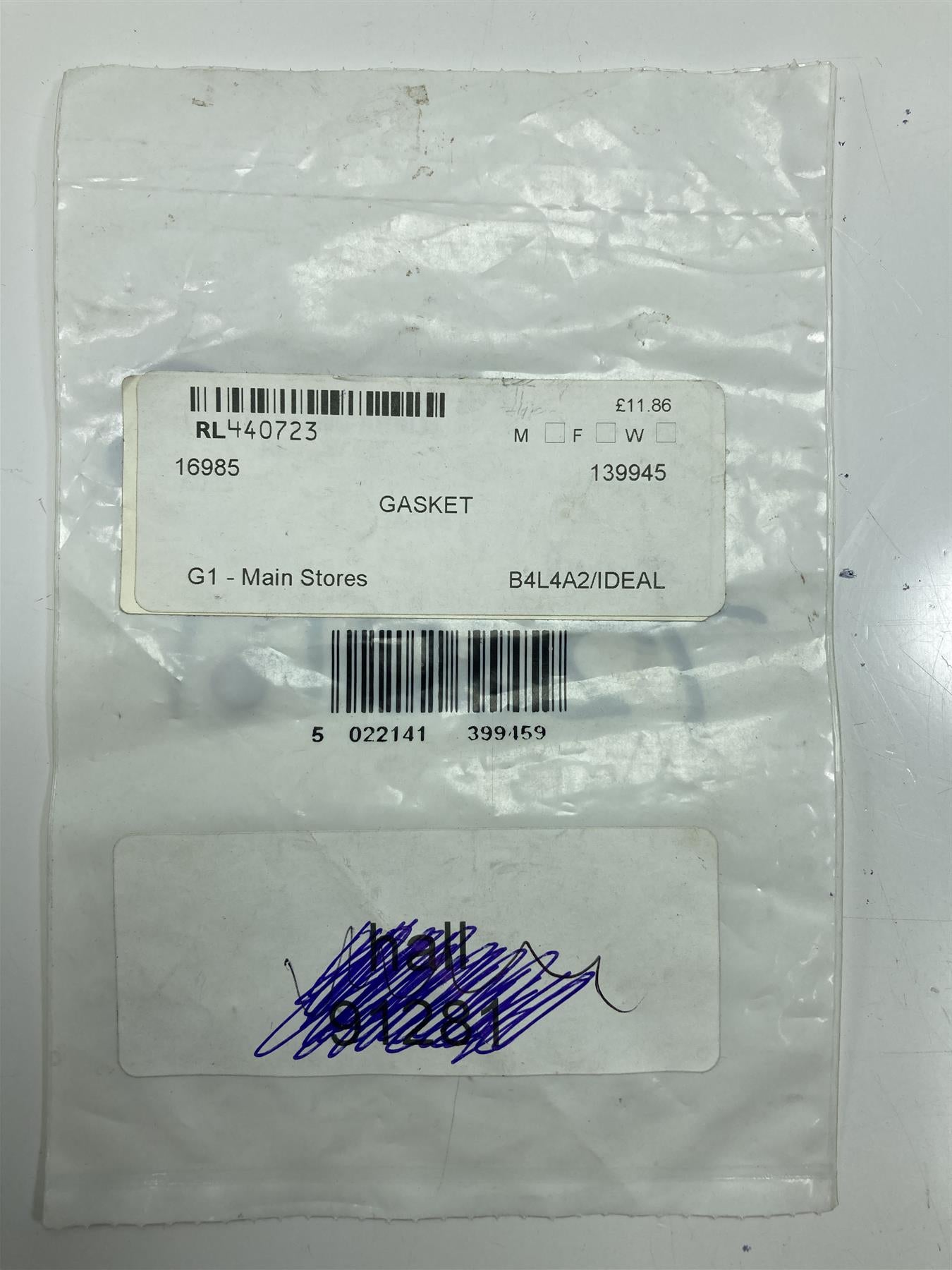 Ideal 139945 O RING 6.0 I/D X 1.5 DES 0038 SIL70