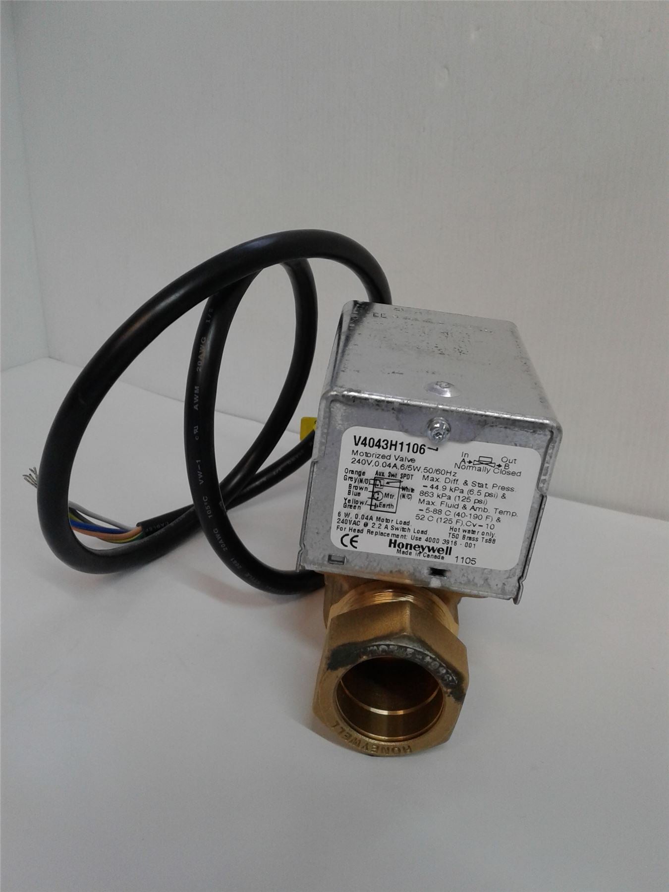 NEW Honeywell 2 Port Valve 28mm V4043H1106 V4043 Zone Valve