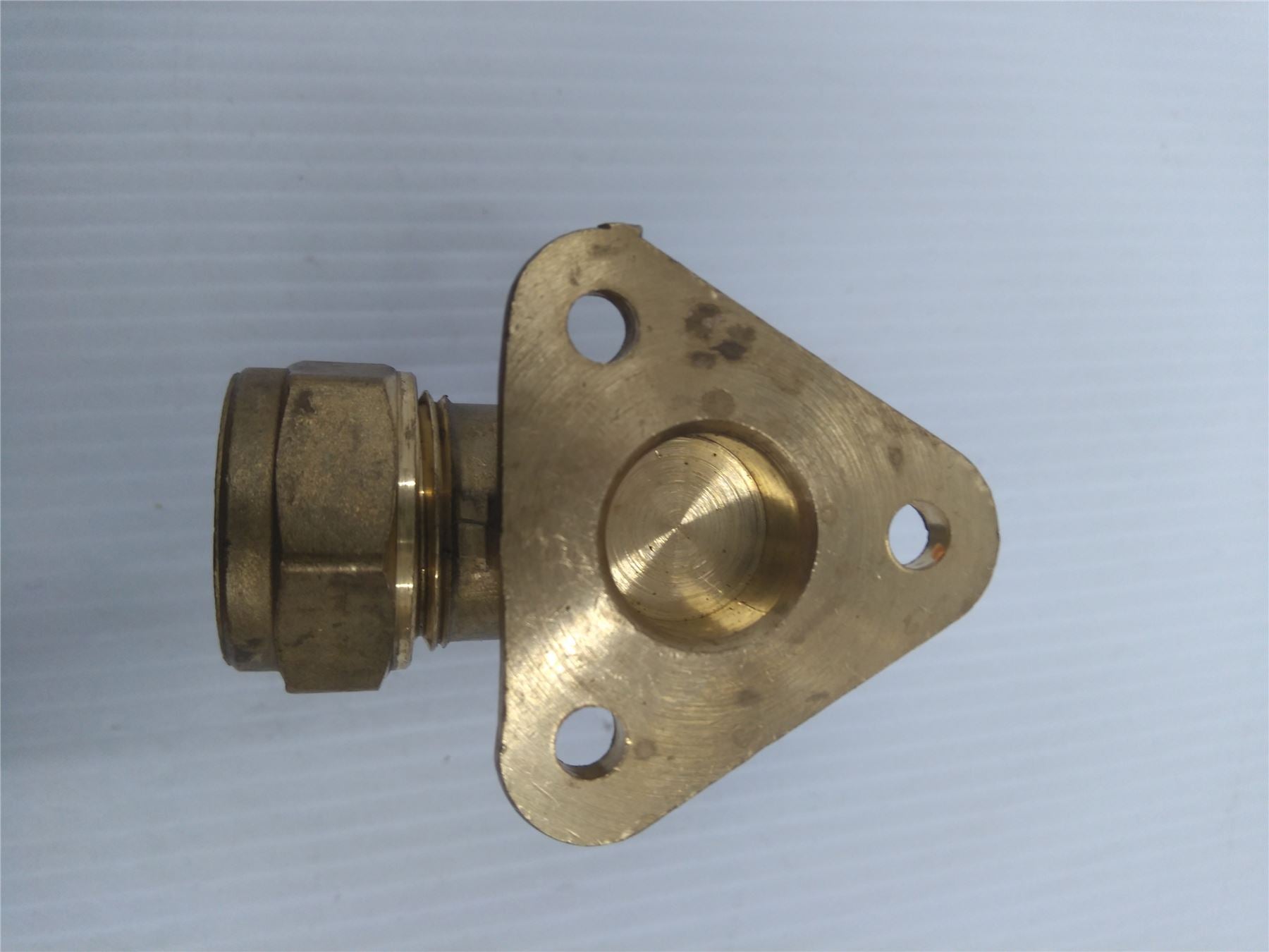 New Brass Fitting EN1254 2 22mm x 3/4 ''  90 Degree  Wallplate Elbow