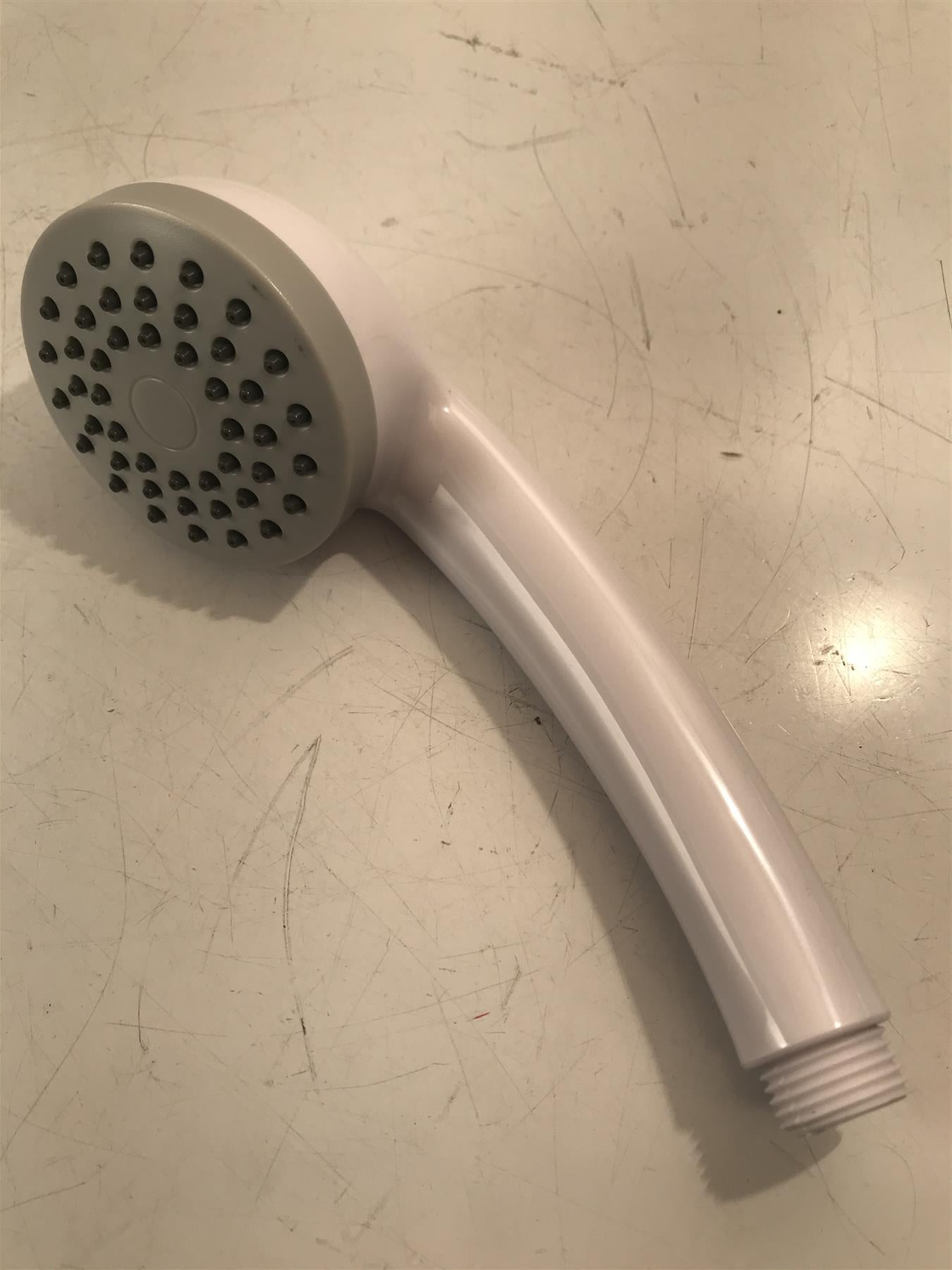 Plumbob 958426 White Shower Head Single Spray Pattern