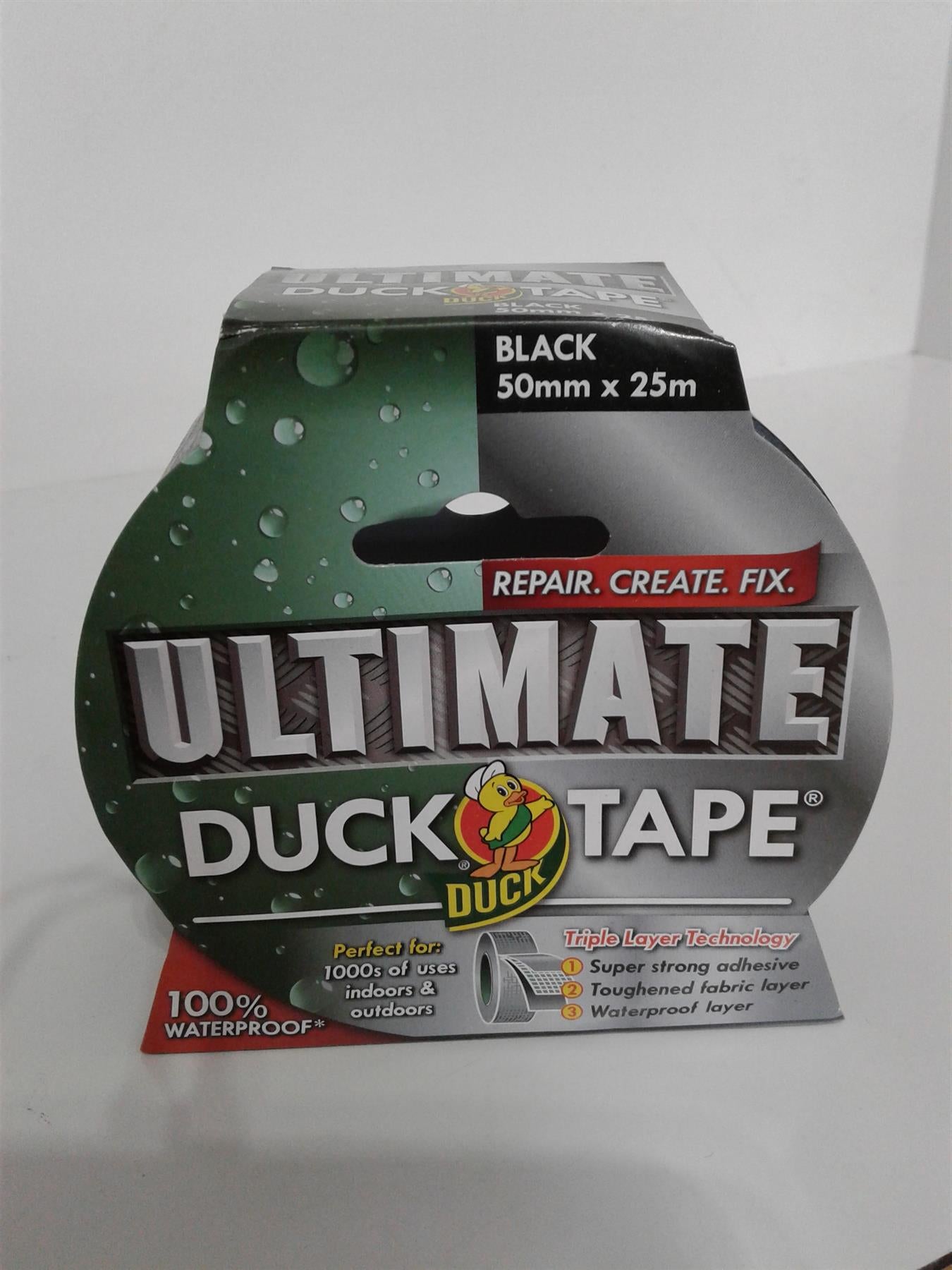 Ultimate Duck Tap (Black) 50mm x 25m