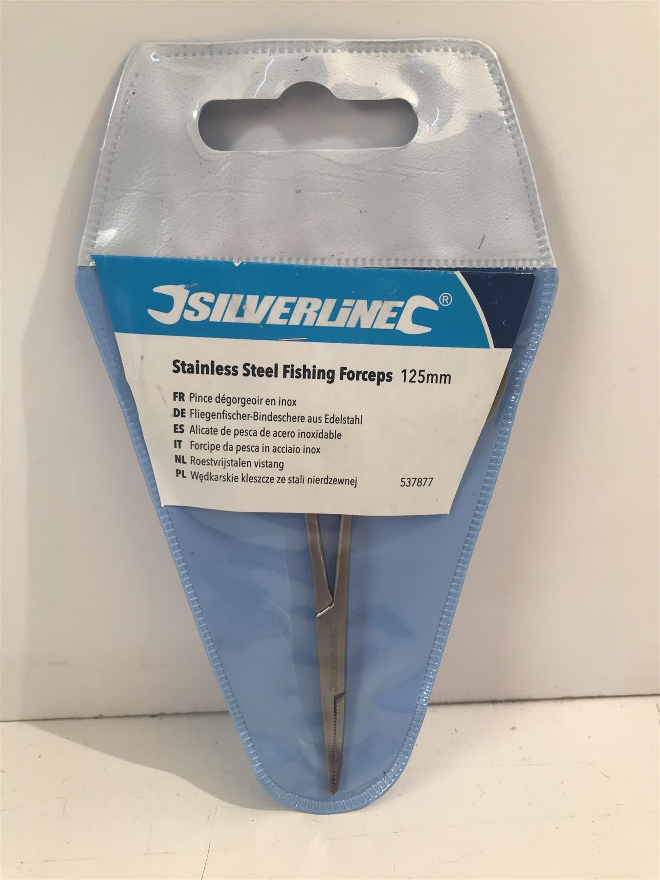Silverline Stainless Steel Fishing Forceps - 125mm