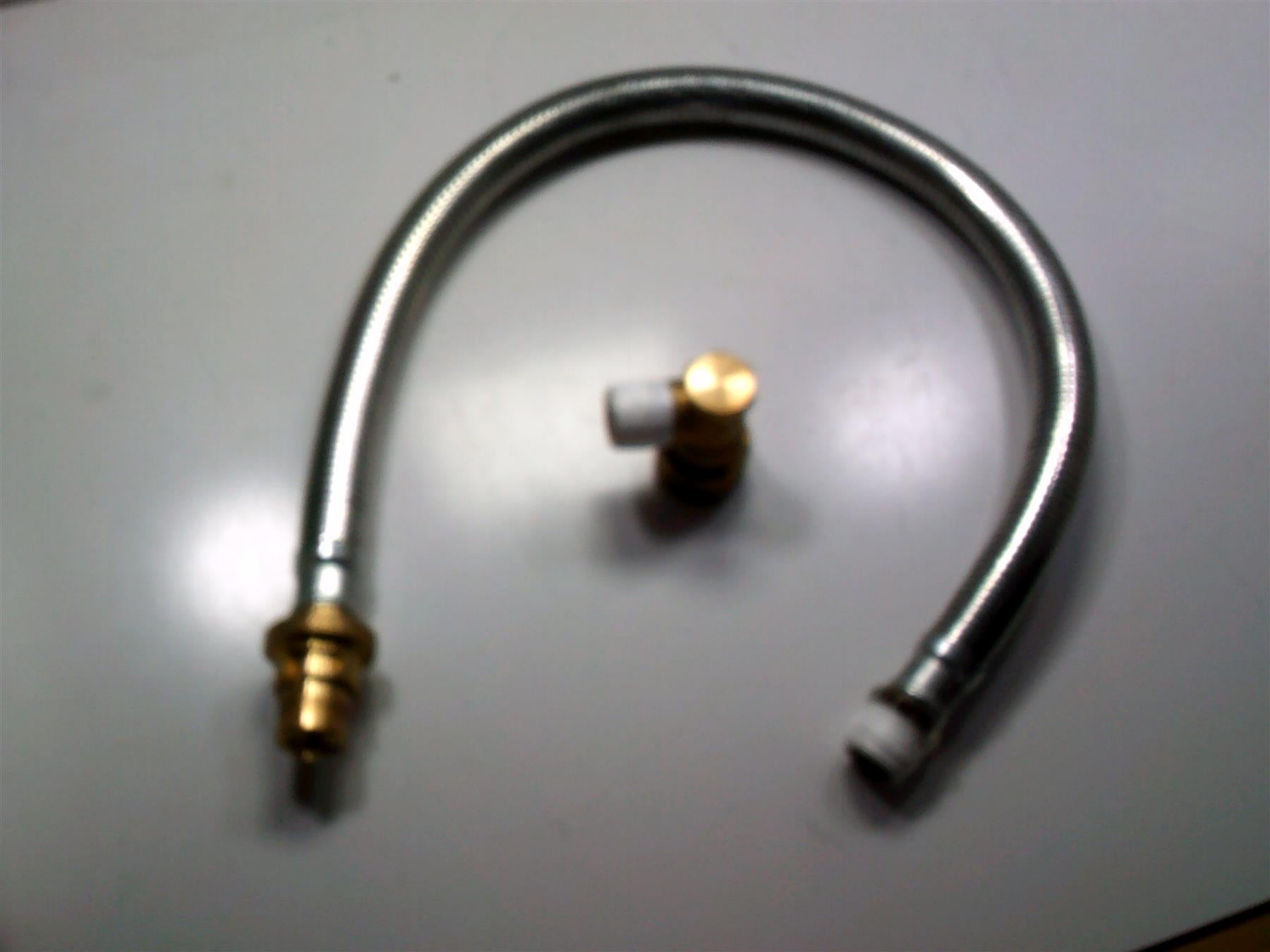1 x New Double Armoured Bayonet Hose - 2Ft x 1/2" BSP TM