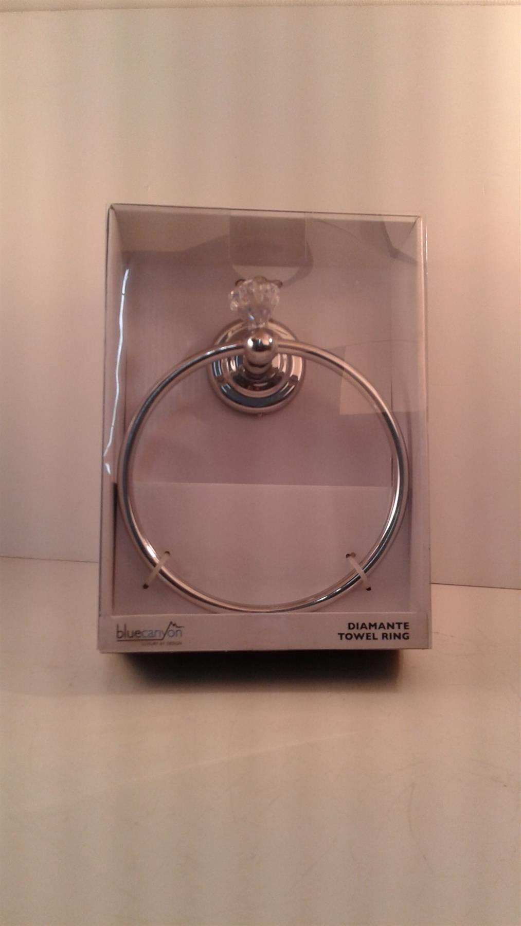 Blue Canyon Diamante Towel Ring