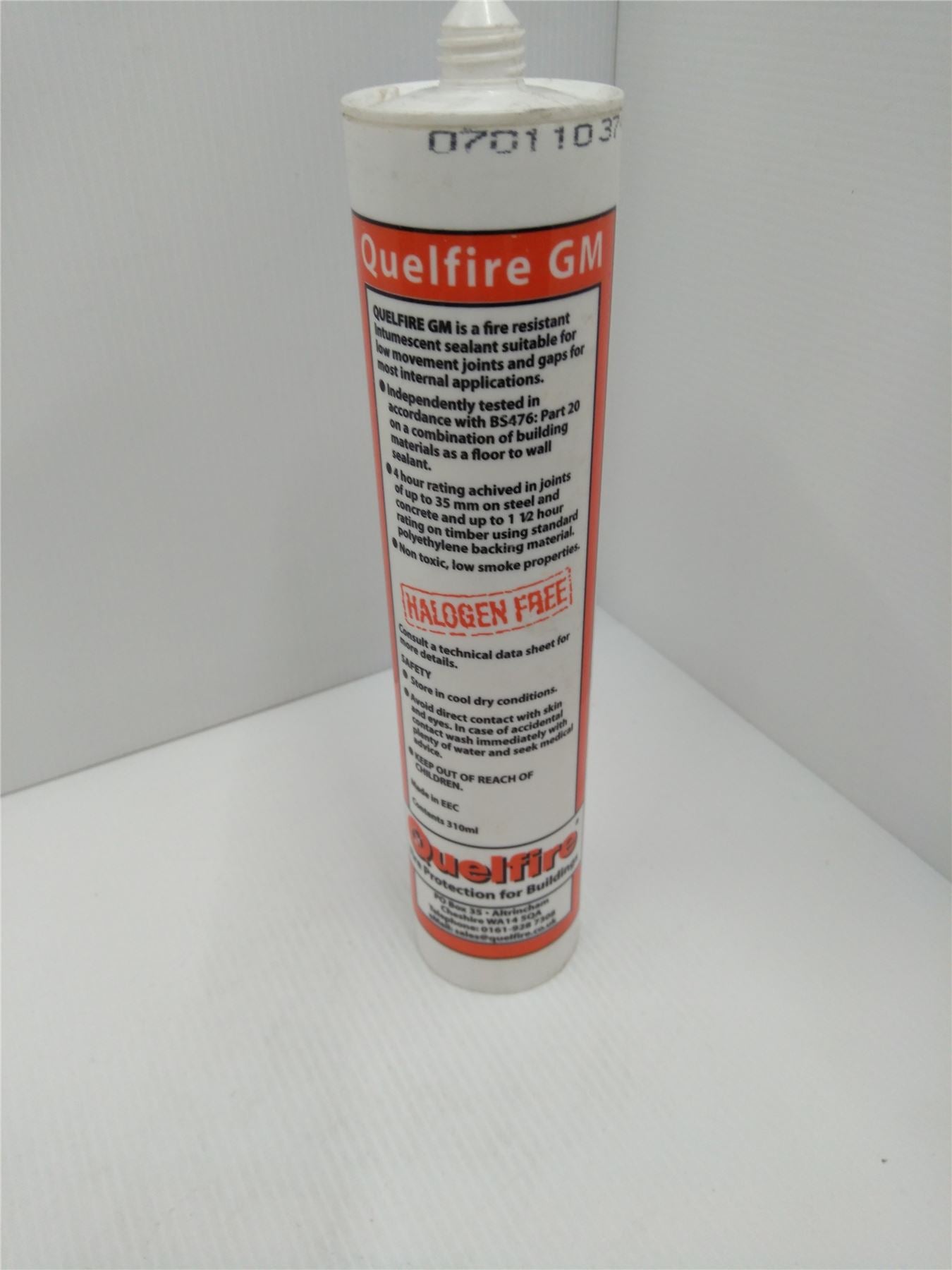 NEW QUELFIRE GM ACRYLIC INTUMESCENT SEALANT 310ml