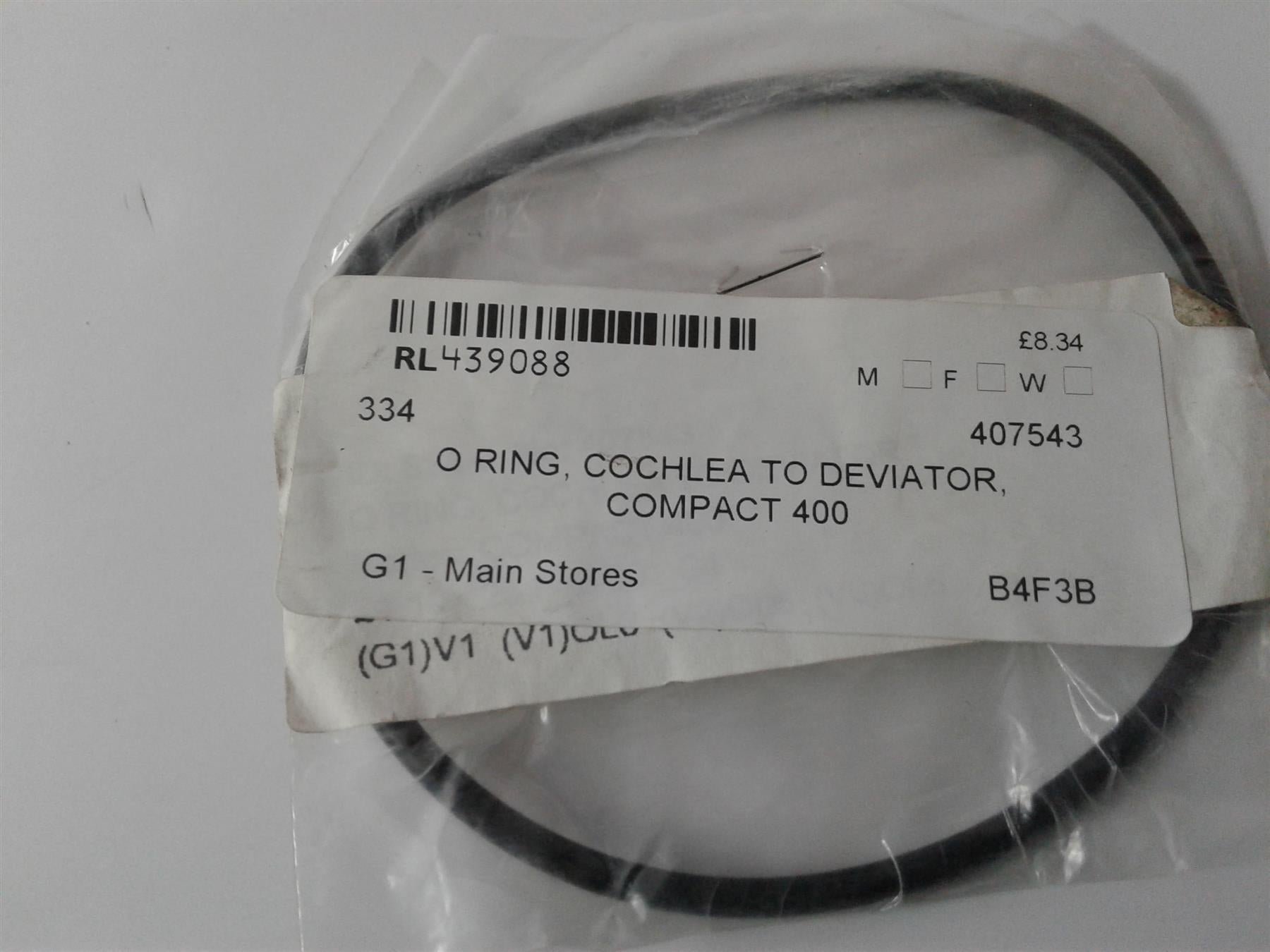 NEW ARISTON PUMP ORING 407543