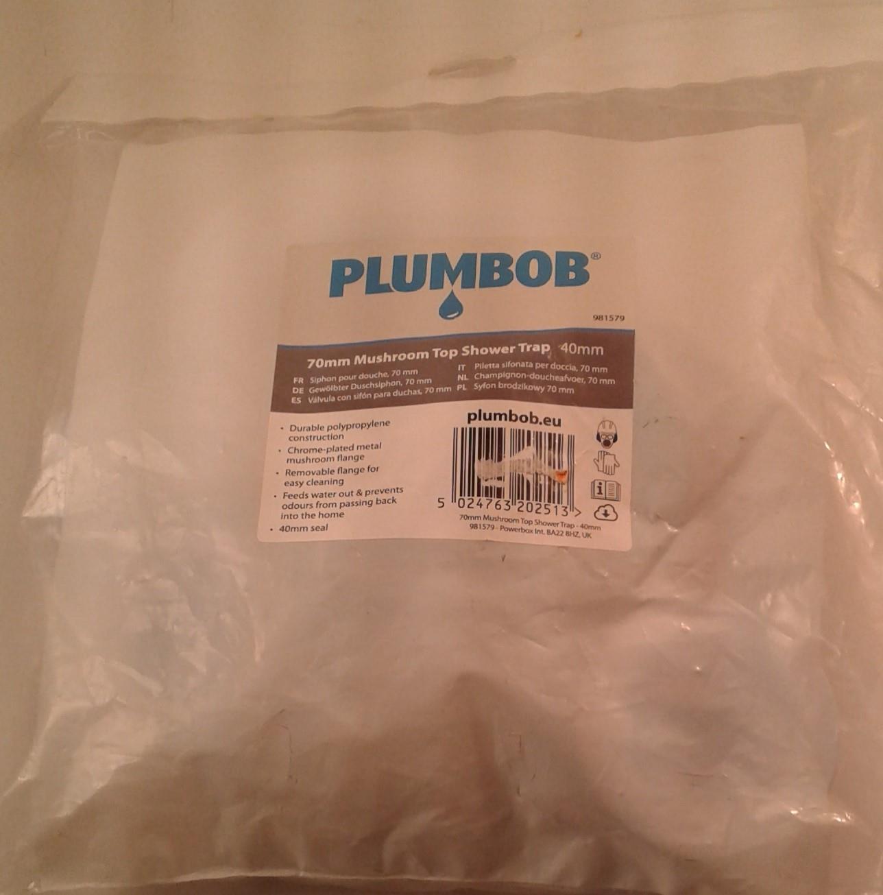 70MM MUSHROOM TOP SHOWER TRAP 40MM 981579