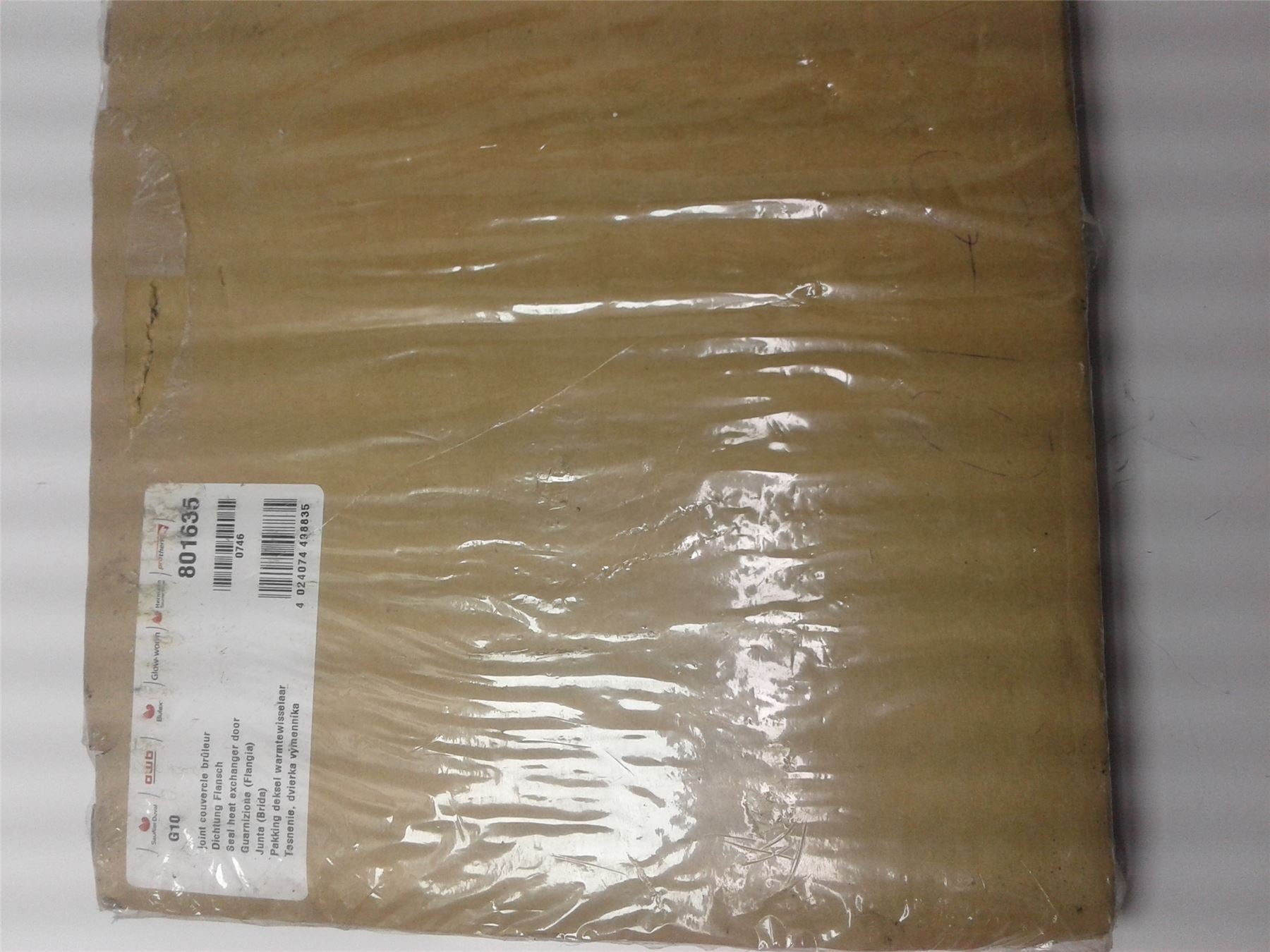 NEW GLOWWORM SAUNIER DUVAL HEAT EXCHANGER DOOR GASKET SEAL 801635