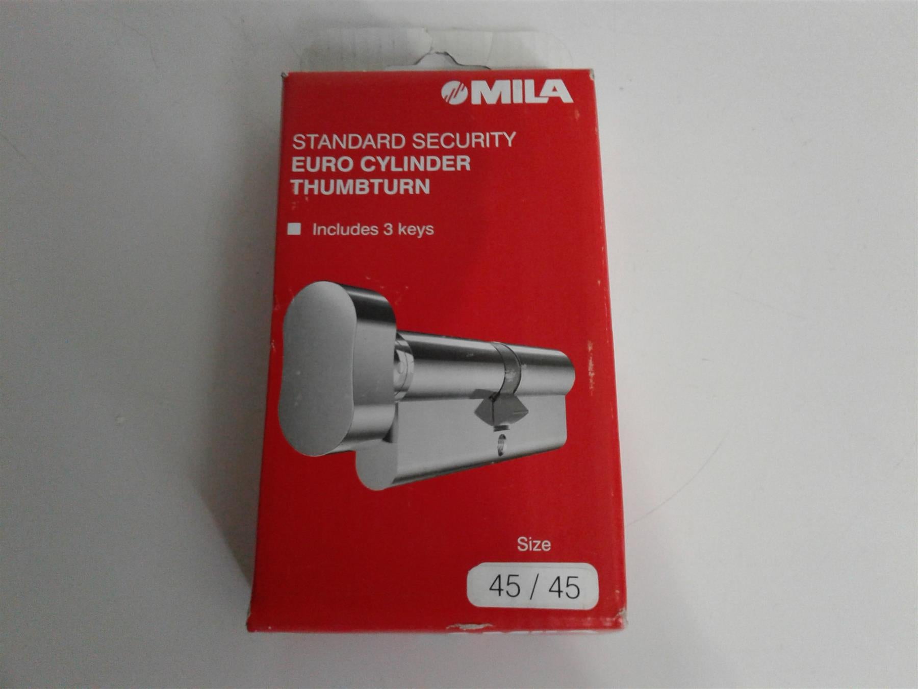 Mila Standard Security Euro Cylinder Thumbturn 45/45