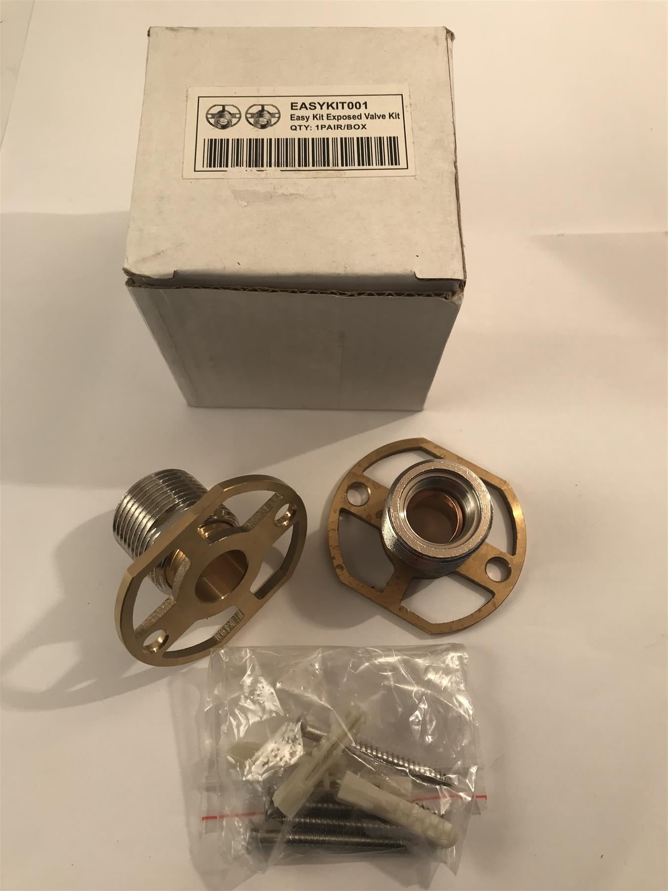 Easy Kit Exposed Bar Shower Valve Kit  1 Pair  EASYKIT001