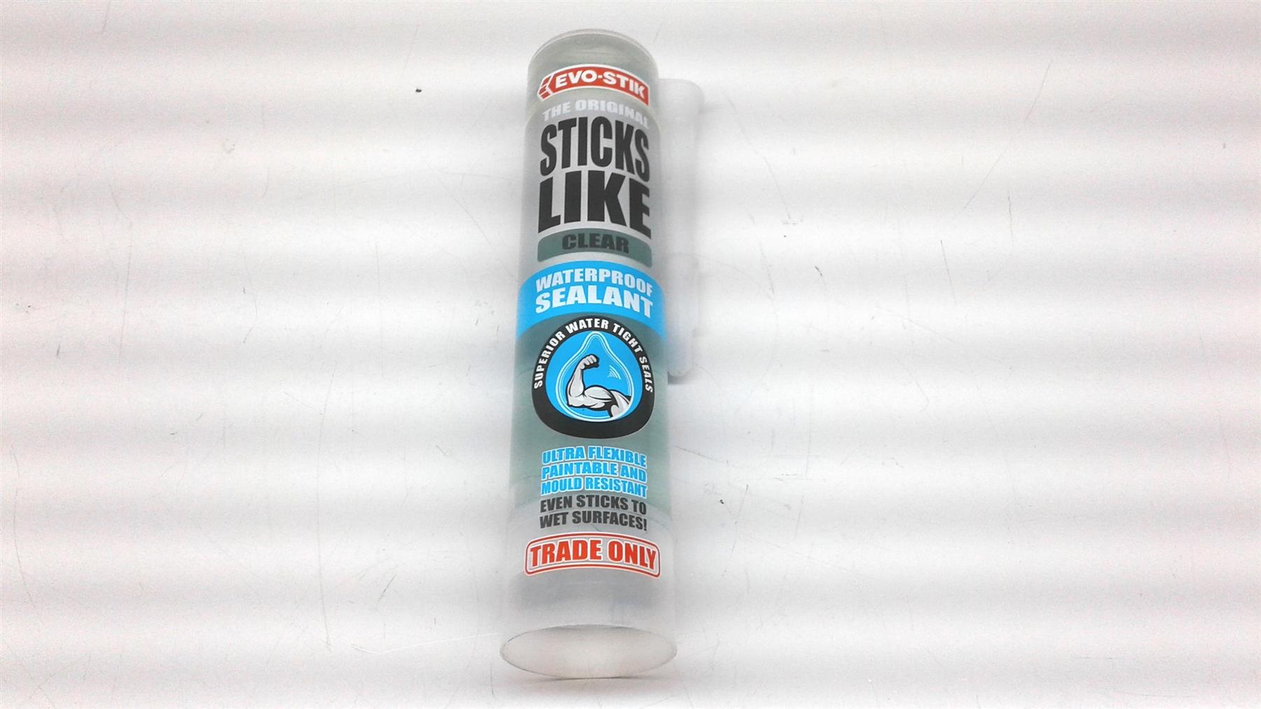 .Evo-Stik Sticks Like Waterproof Sealant Clear 290ml