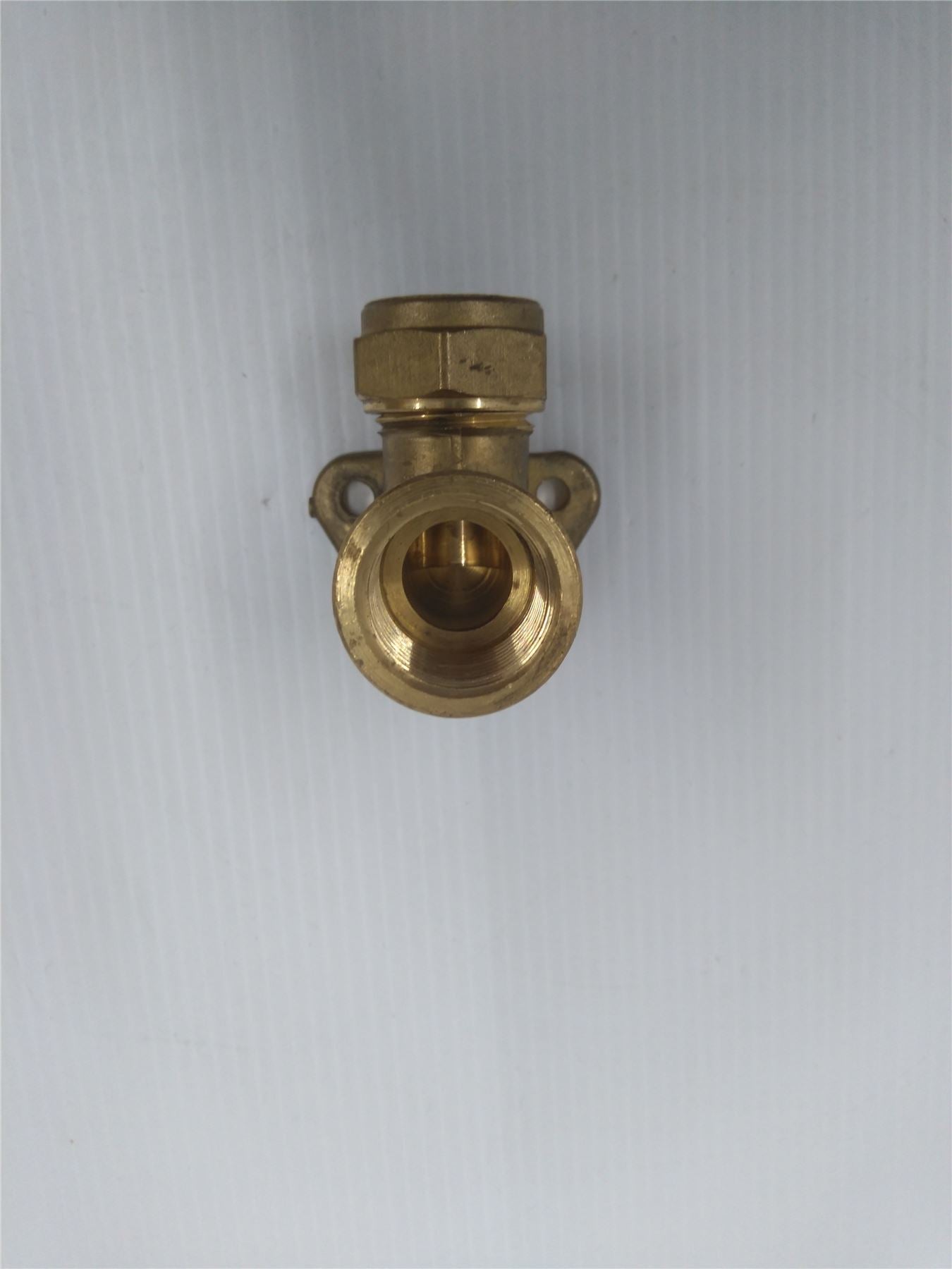 New Brass Fitting EN1254 2 22mm x 3/4 ''  90 Degree  Wallplate Elbow