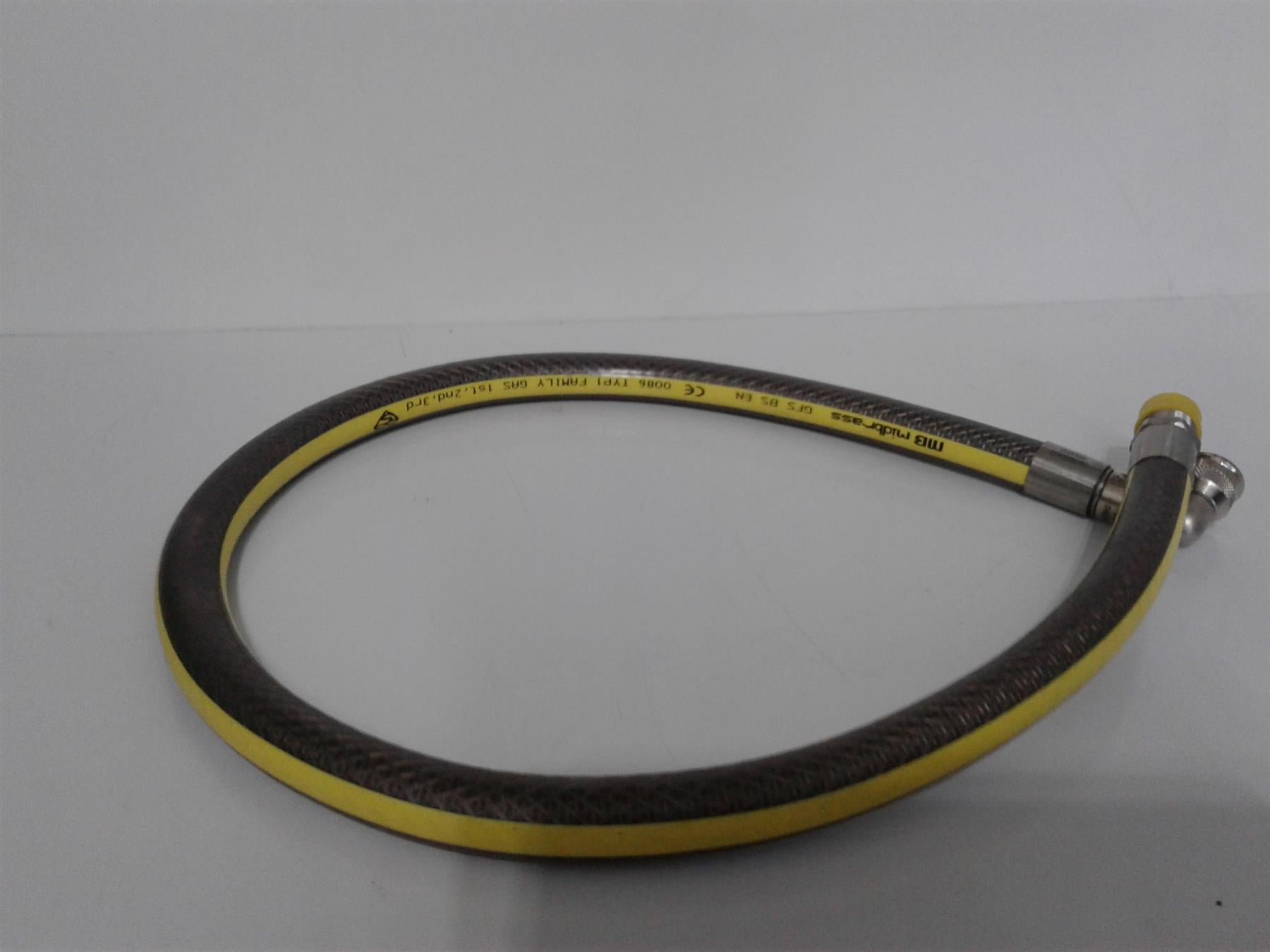 Flexible Gas Hose - Micropoint Fitting - 3 foot long x 1/2" diameter
