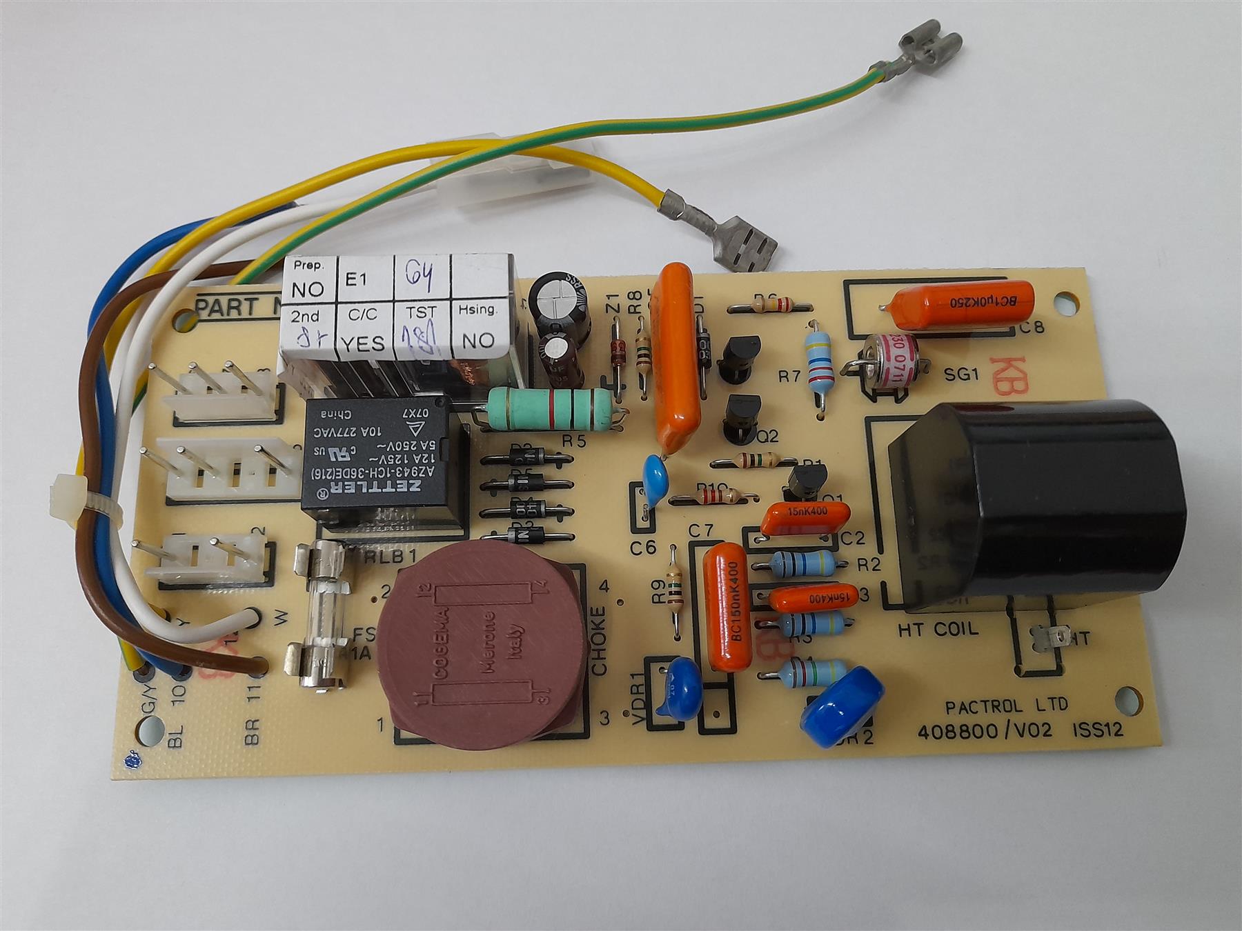 NEW GLOWWORM 1 FUSE 5 WIRE PCB 417281 S900817