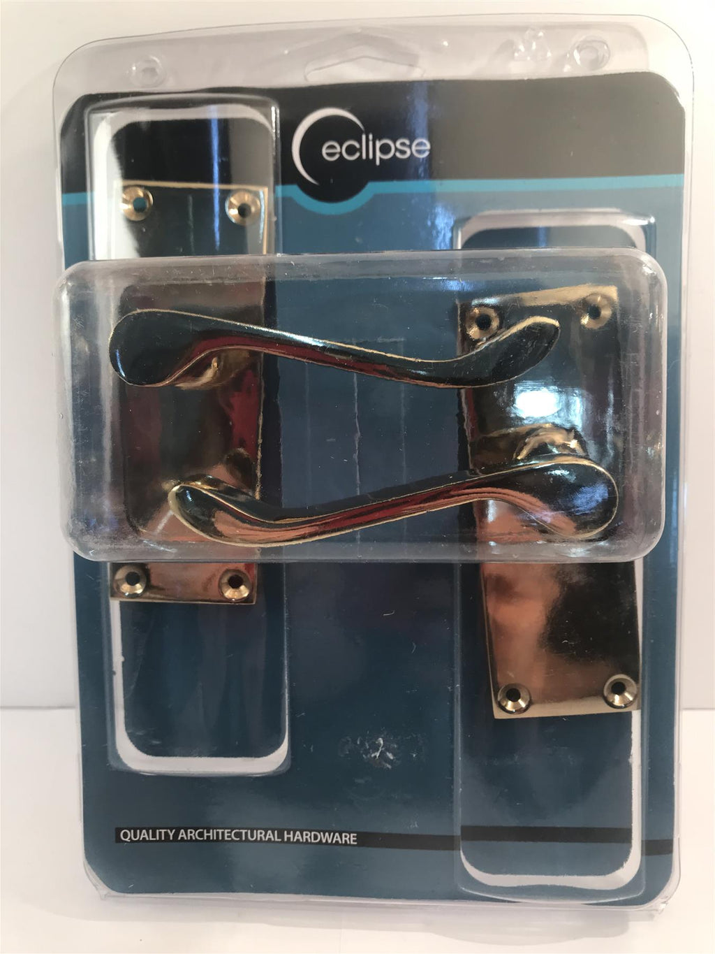 Eclipse Victorian Scroll Latch Set Brass   J33061