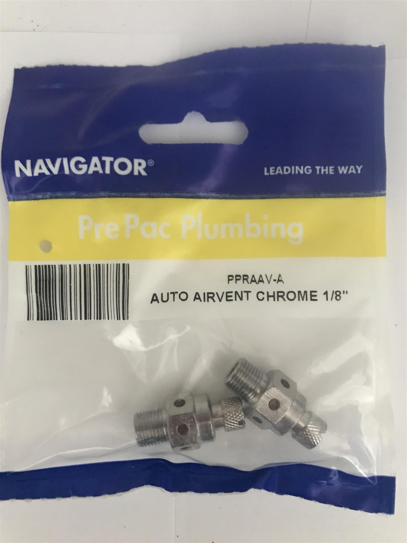 Navigator 1/8" Chrome Auto Air Vent  (2 pk)  PPRAAV-A