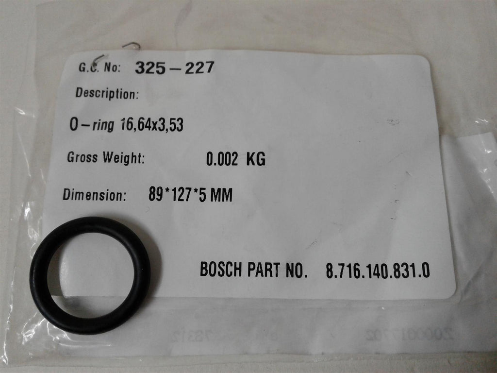 NEW WORCESTER HIGHFLO O RING 16.64X3.53 87161408310 (89X127X5mm)