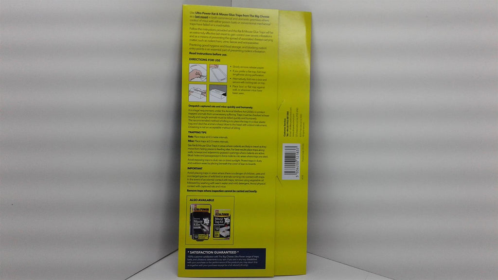 Mouse Mics Cockroach Rats Insects Sticky Glue Pads Mats (Large)