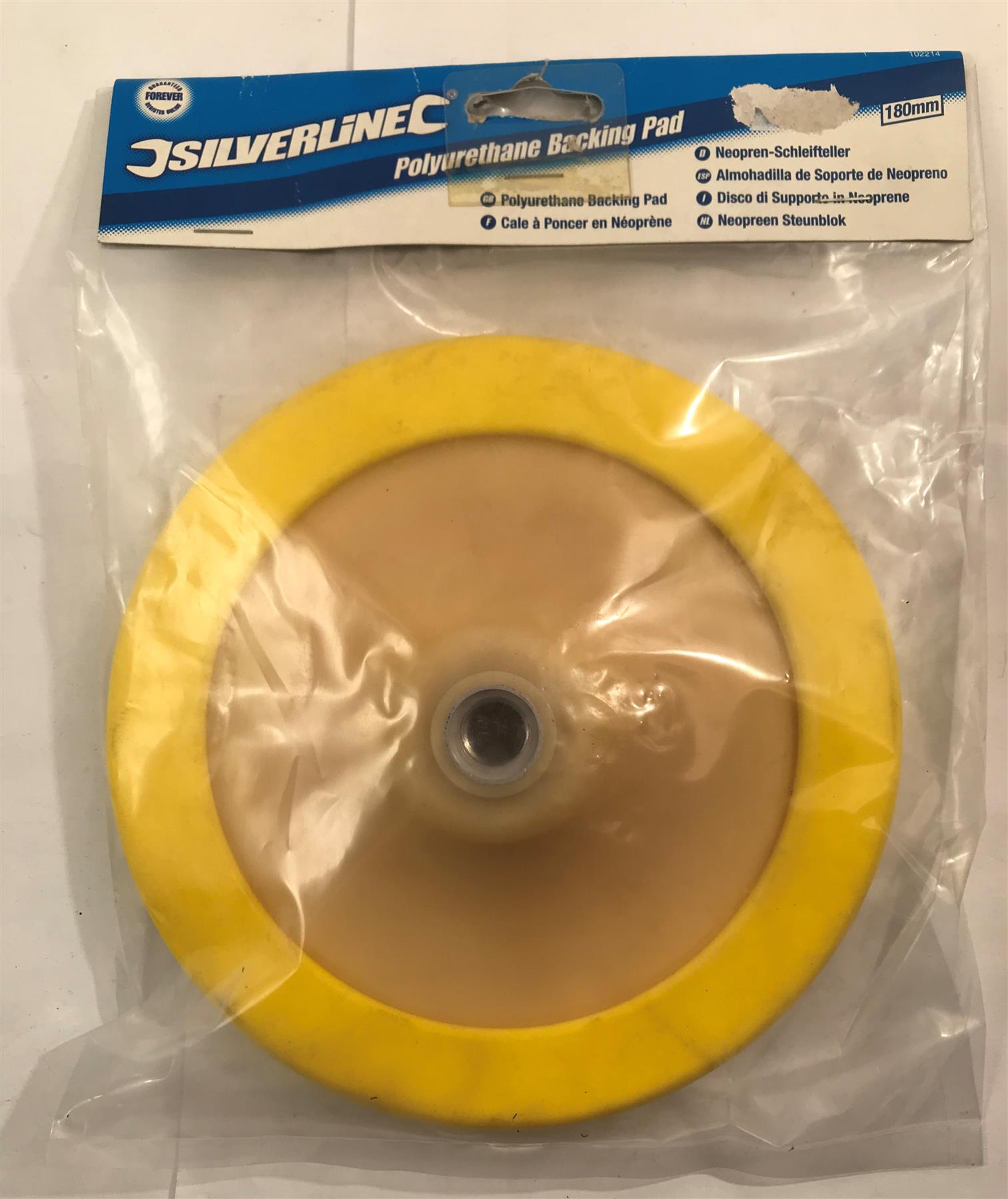 Silverline Polyurethane Backing Pad 180mm 102214