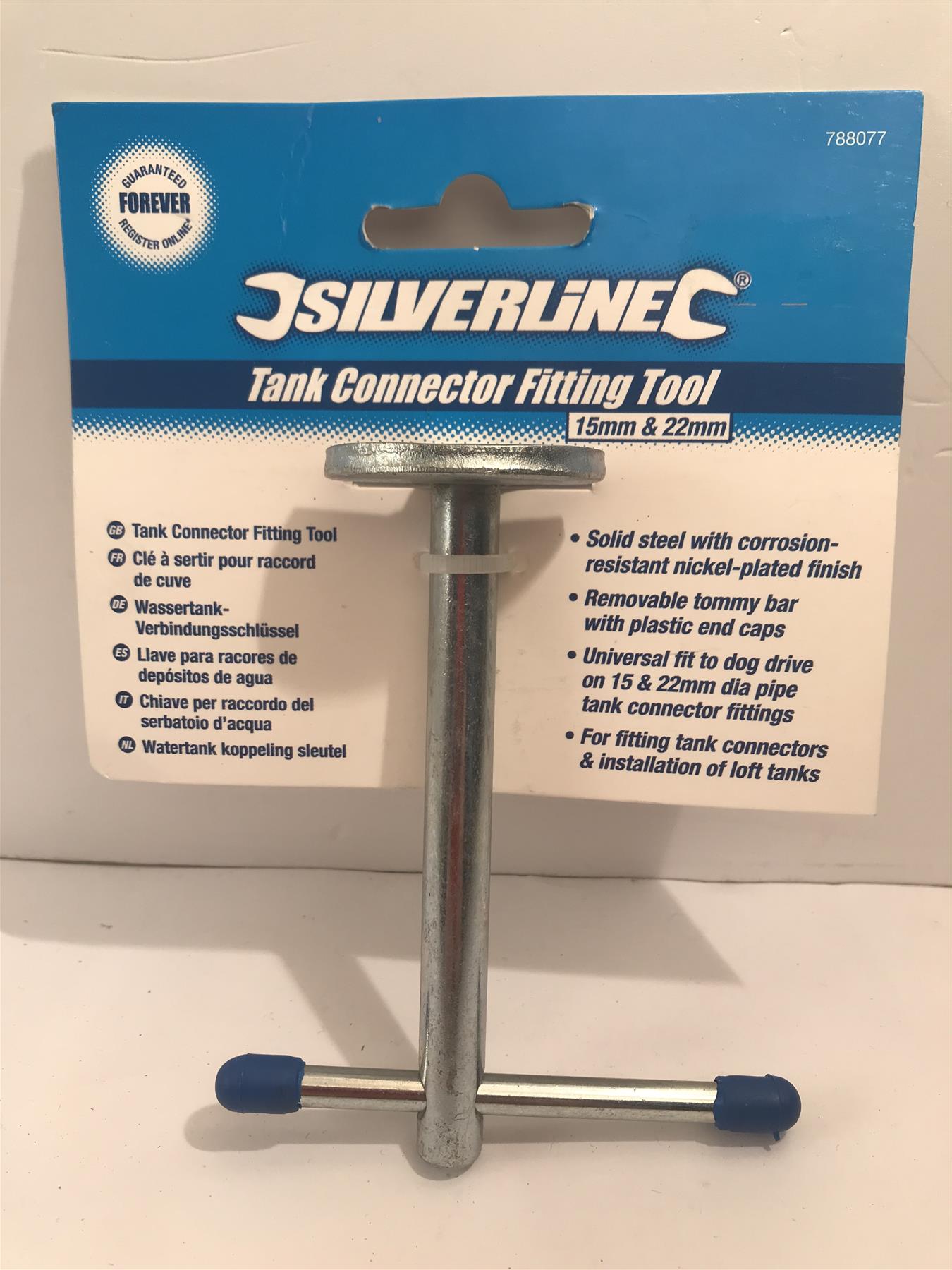 Silverline Tank Connector Fitting Tool 15mm & 22mm 788077