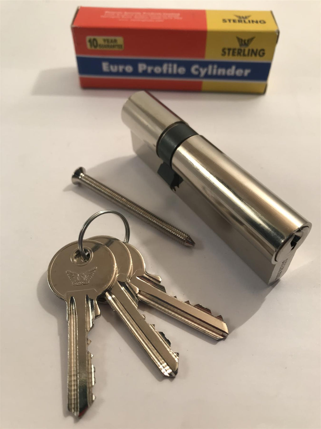 Sterling EPN020 Double Euro Cylinder 85mm (30x55), Nickel
