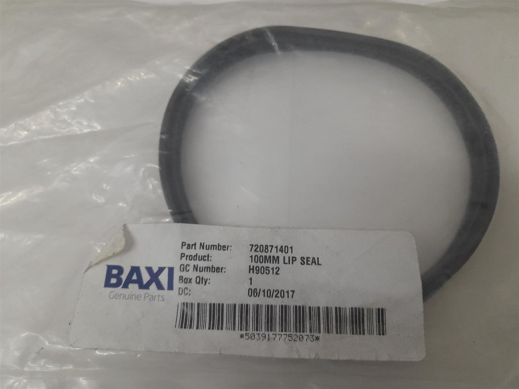 BAXI BOILER 100mm LIP SEAL 720871401