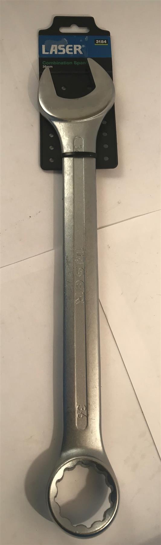 Laser Chrome Vanadium Combination Spanner 36mm  3184