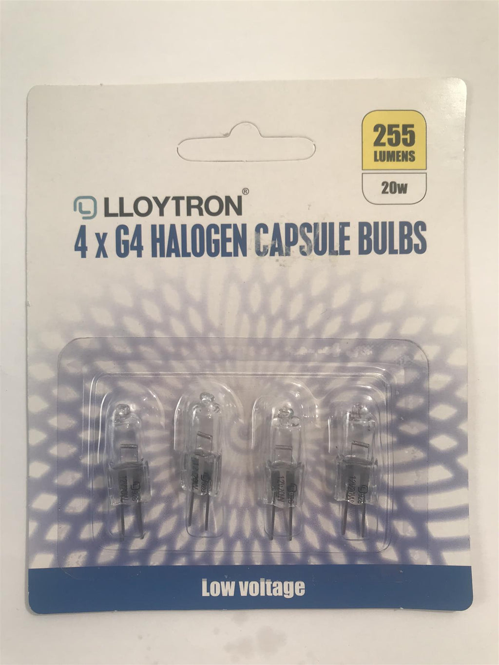 Lloytron G4 20W 255lm Capsule Bulb 2 Pin Dimmable Warm White  4Pk B3224