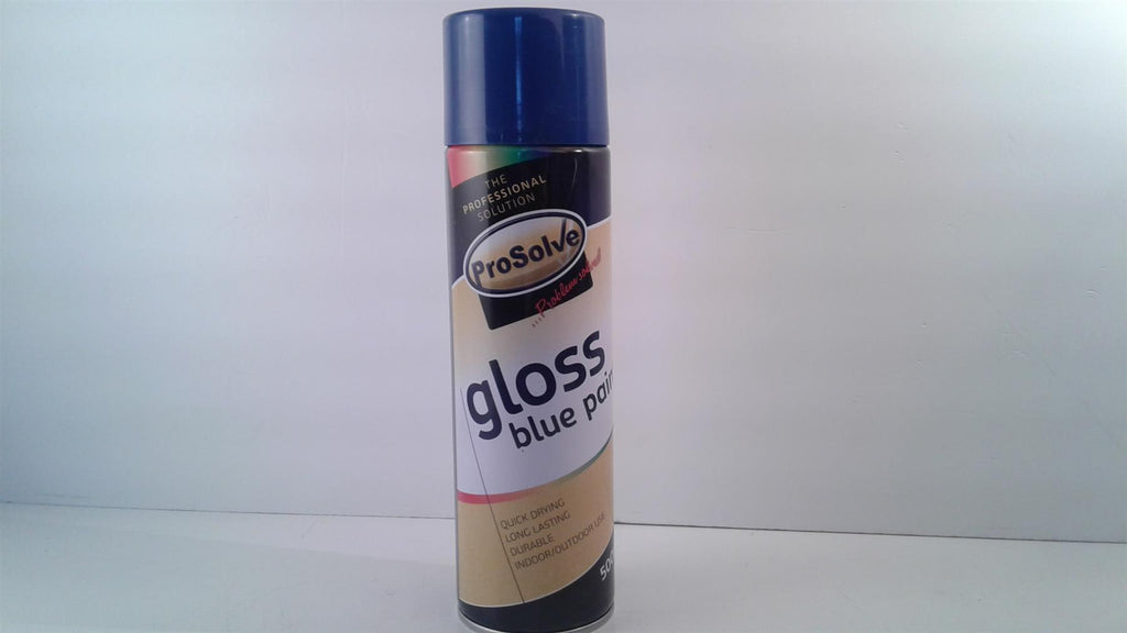 ProSolve Blue Gloss Spray Paint Indoor Outdoor Wood Metal 500ml
