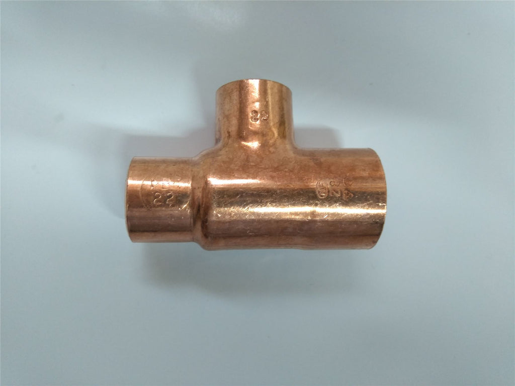 28mm x 22mm x 22mm Reducing Tee End Feed