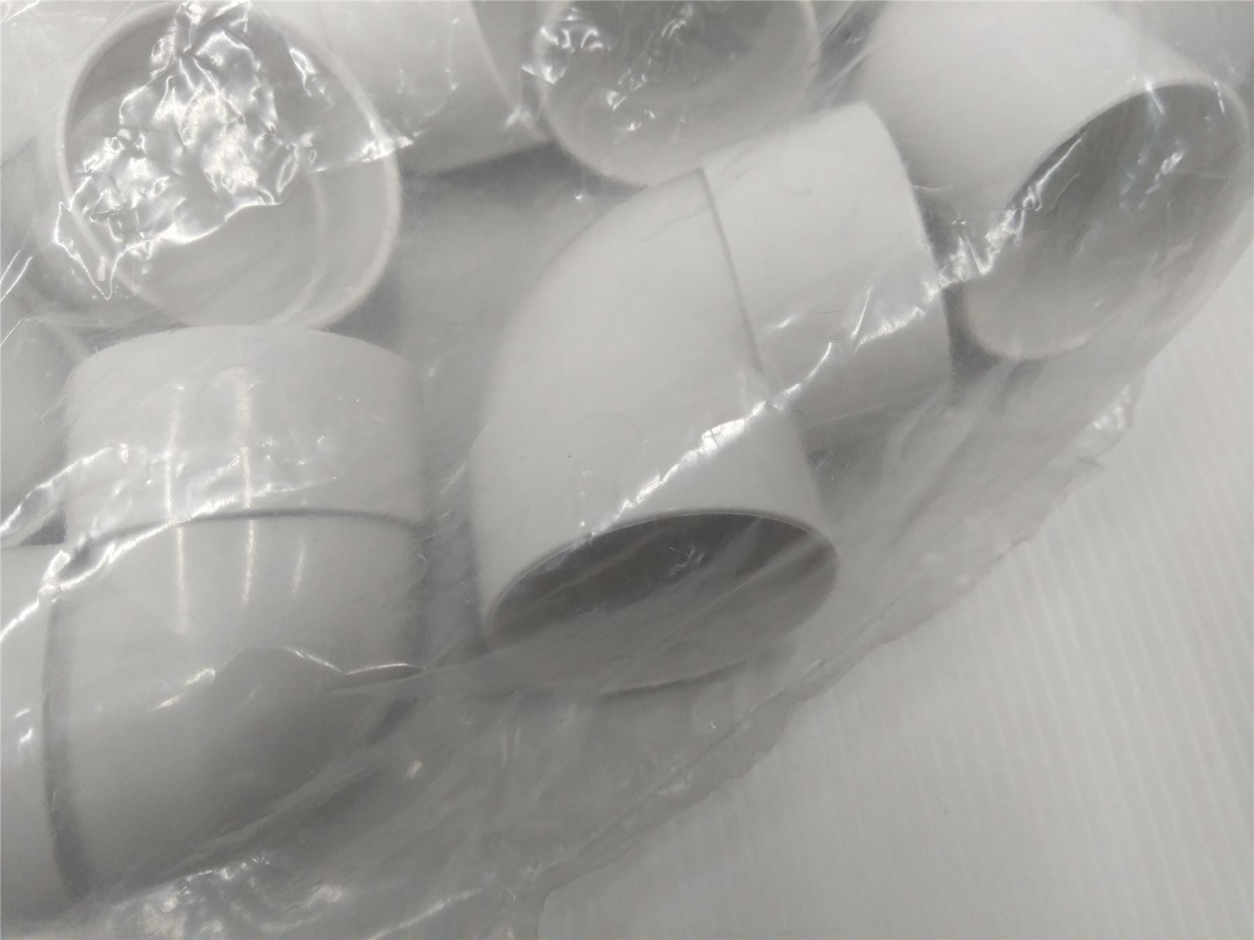 NEW PLUMB CENTER F15272 43mm 90 DEG DEGREE WHITE PLASTIC FITTING PACK OF 10