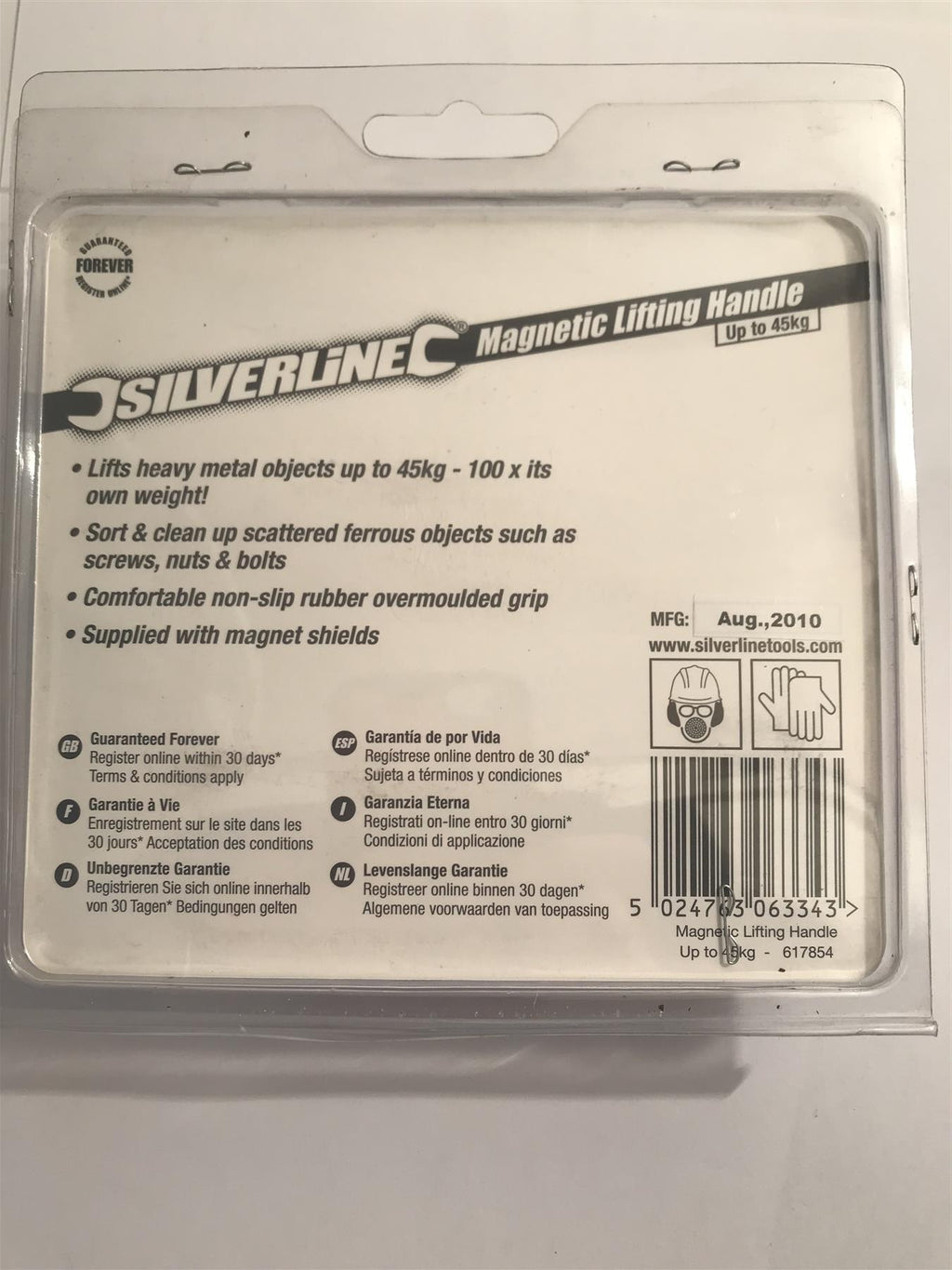 Silverline Magnetic Lifting Handle up to 45kg (100lb)  617854