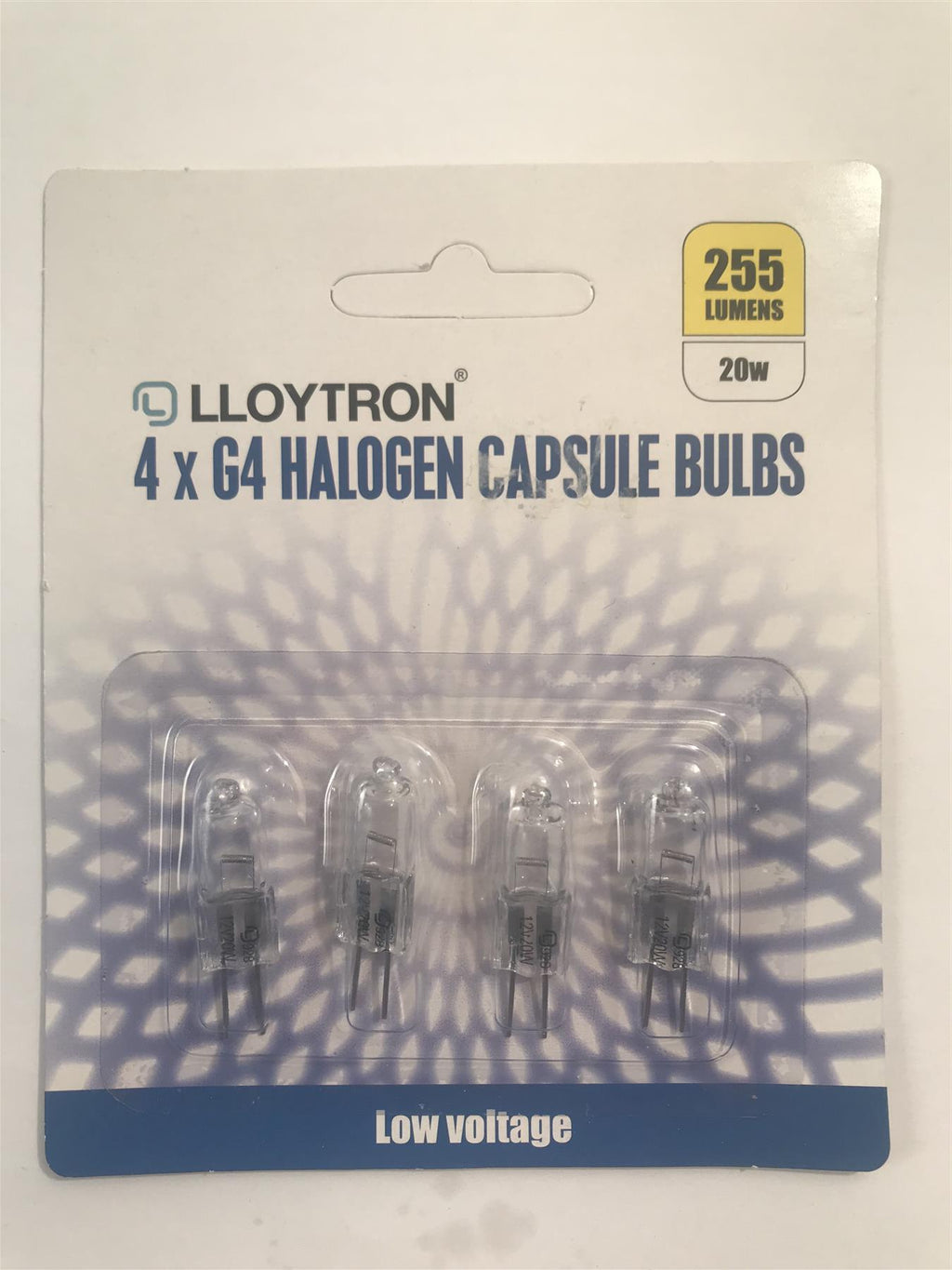 Lloytron G4 20W 255lm Capsule Bulb 2 Pin Dimmable Warm White  4Pk B3224
