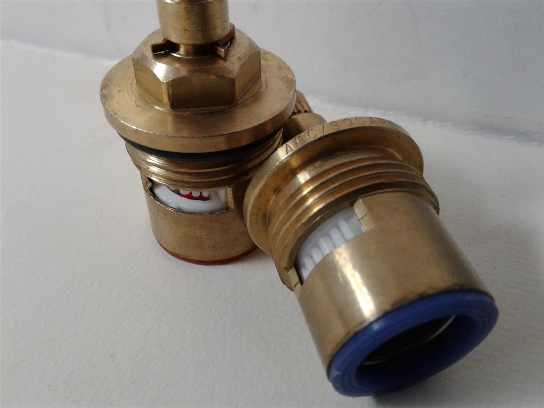 NEW BATH Brass 1/2" Tap Valve CARTRIDGE HOT COLD Quarter Turn