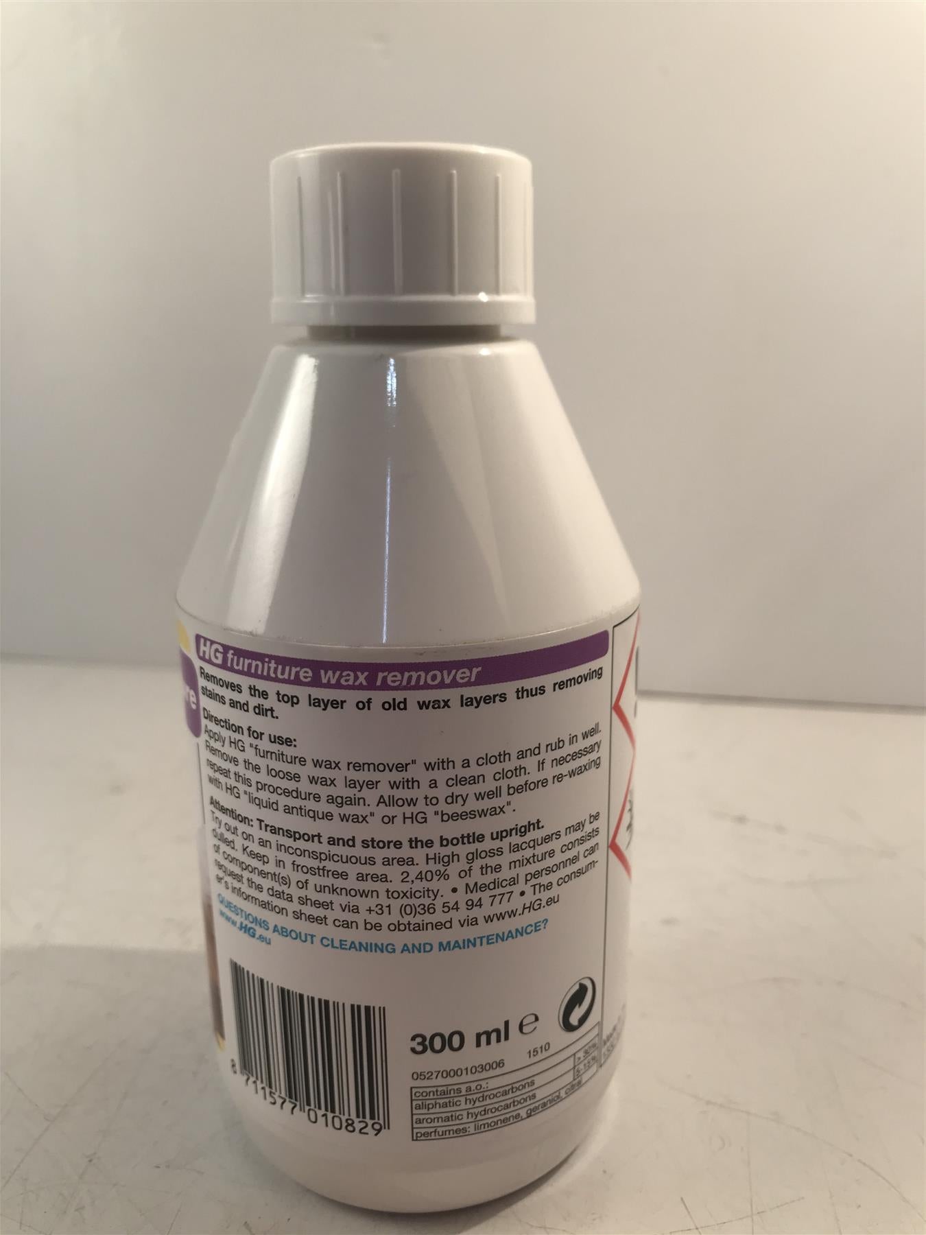 HG Furniture Wax Remover 300ml  Removes Old Wax Layers