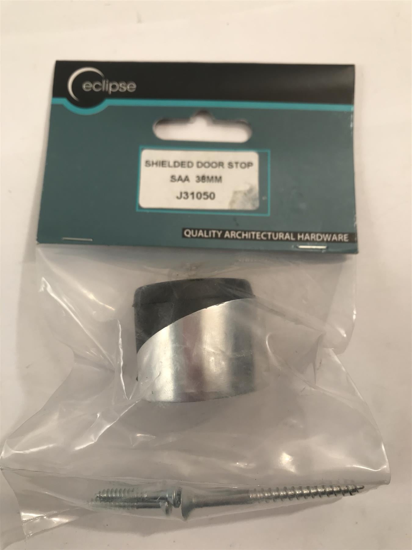 Eclipse Shielded Door Stop Satin Chrome 38mm  J31050