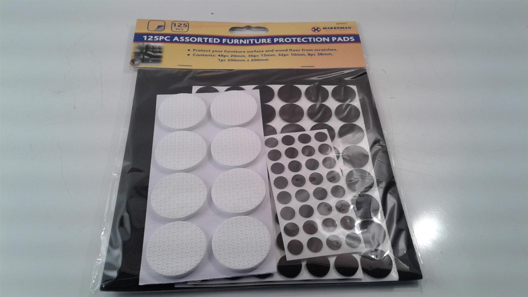 Marksman 125Pc Anti Skid Scratch Felt Pads for furniture Assorted Sizes